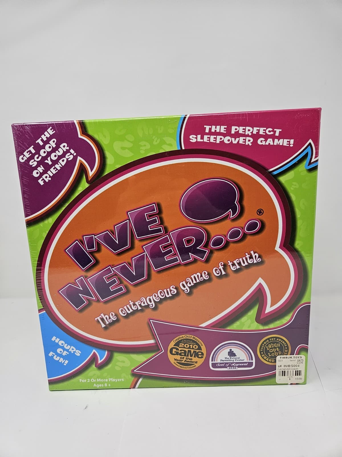 I've Never - The Outrageous Game of Truth Board Game Sealed Free Ship