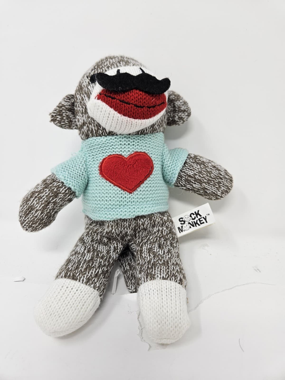 Dan Dee Collector's Choice Plush Toy Sock Monkey In Green Sweater 9 Inch
