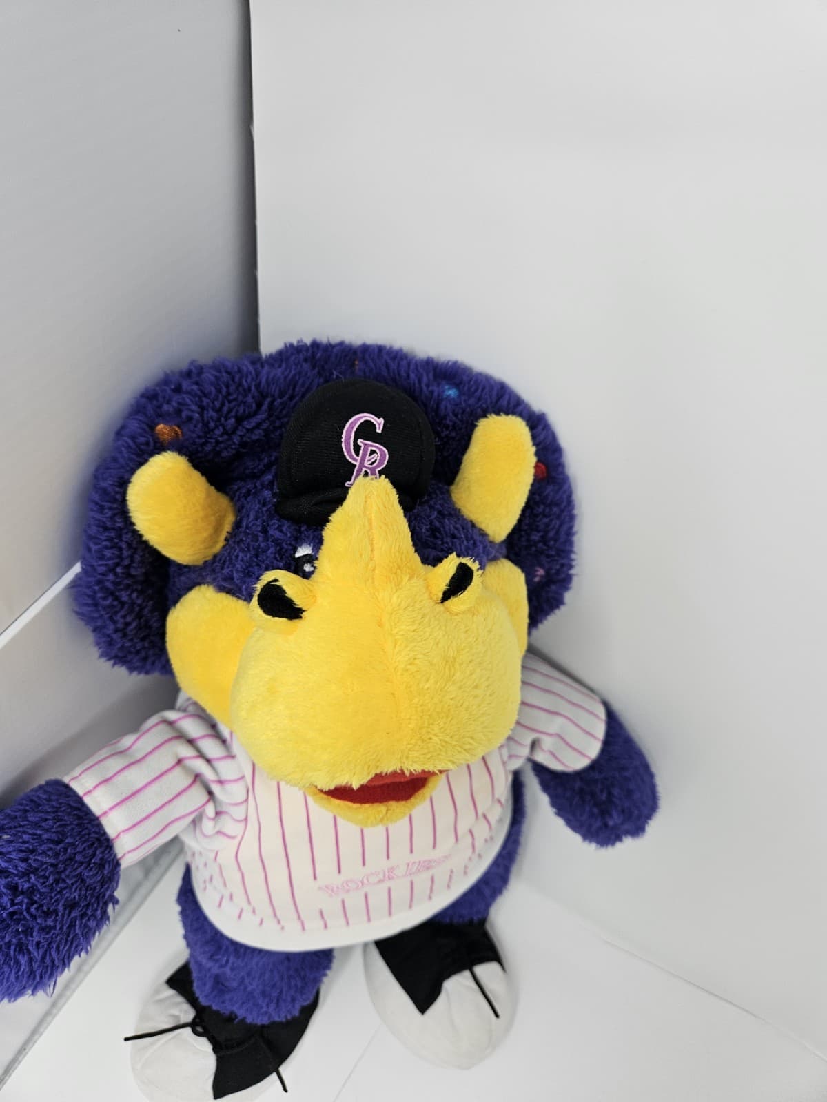 CR COLORADO ROCKIES BASEBALL DINGER PLUSH STUFFED ANIMAL DINOSAUR MASCOT 14”