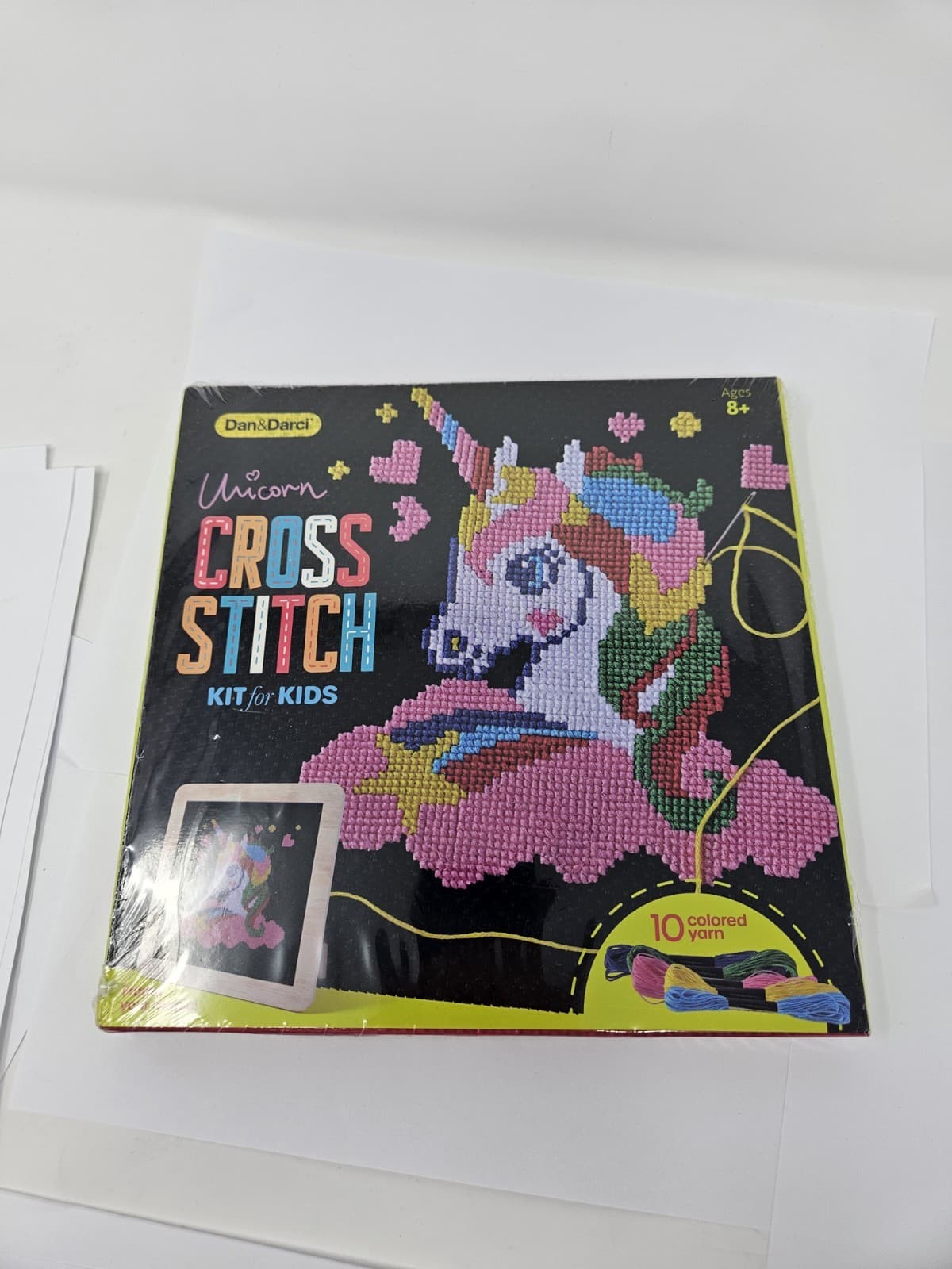 Unicorn Cross Stitch Kit for Kids- Fun Crafts Gift Kit Sealed