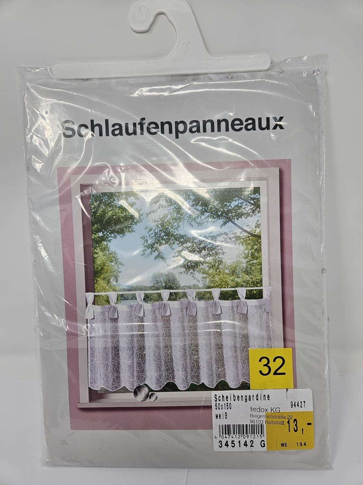 White sequined cafe curtain Free Ship