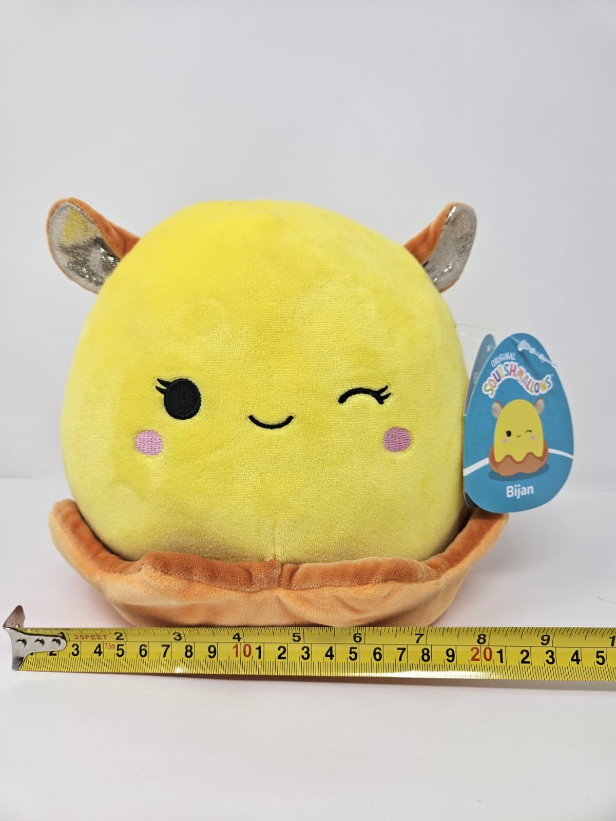NEW Squishmallows 8” Inch Bijan the Yellow & Orange Dumbo Octopus Sealife Squad