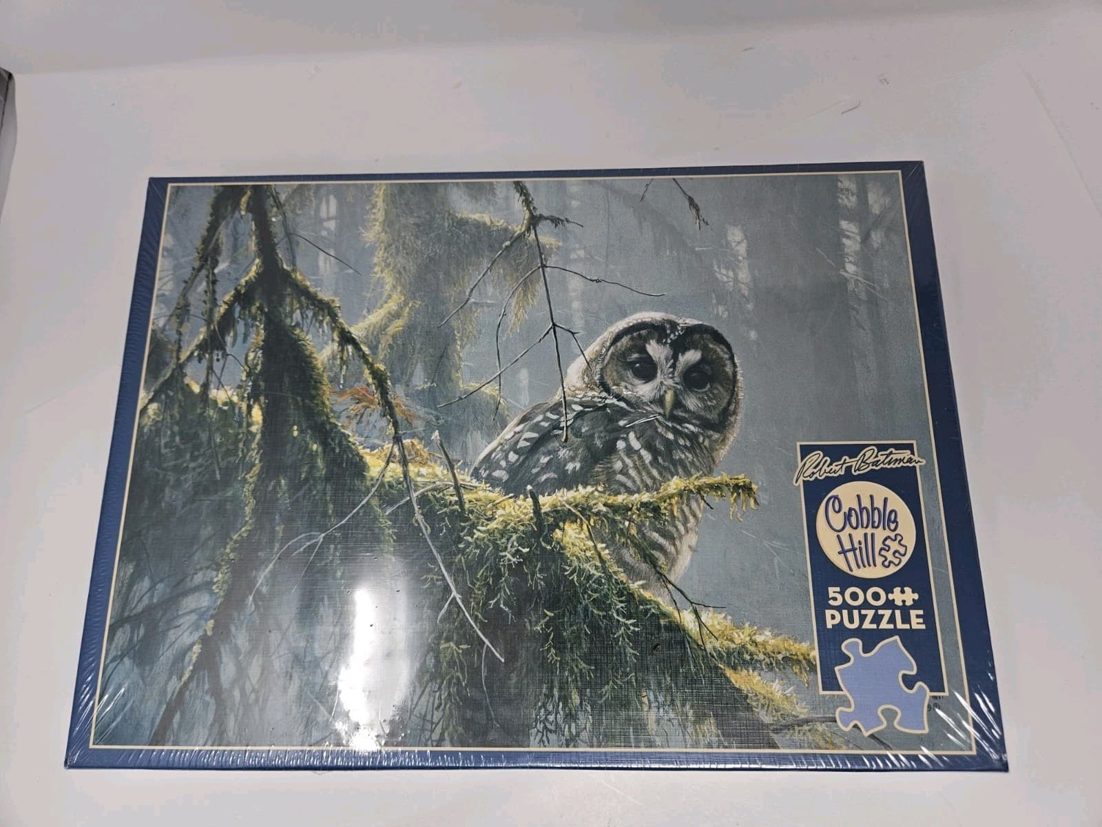 COBBLE HILL 500 piece Puzzle MOSSY BRANCHES SPOTTED OWL SEALED 85002