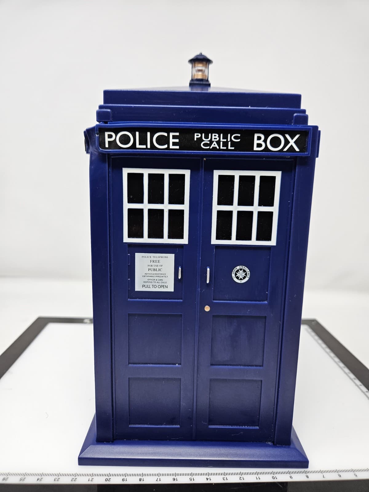 Doctor Who Plastic Tardis Police Call Box organizer jar