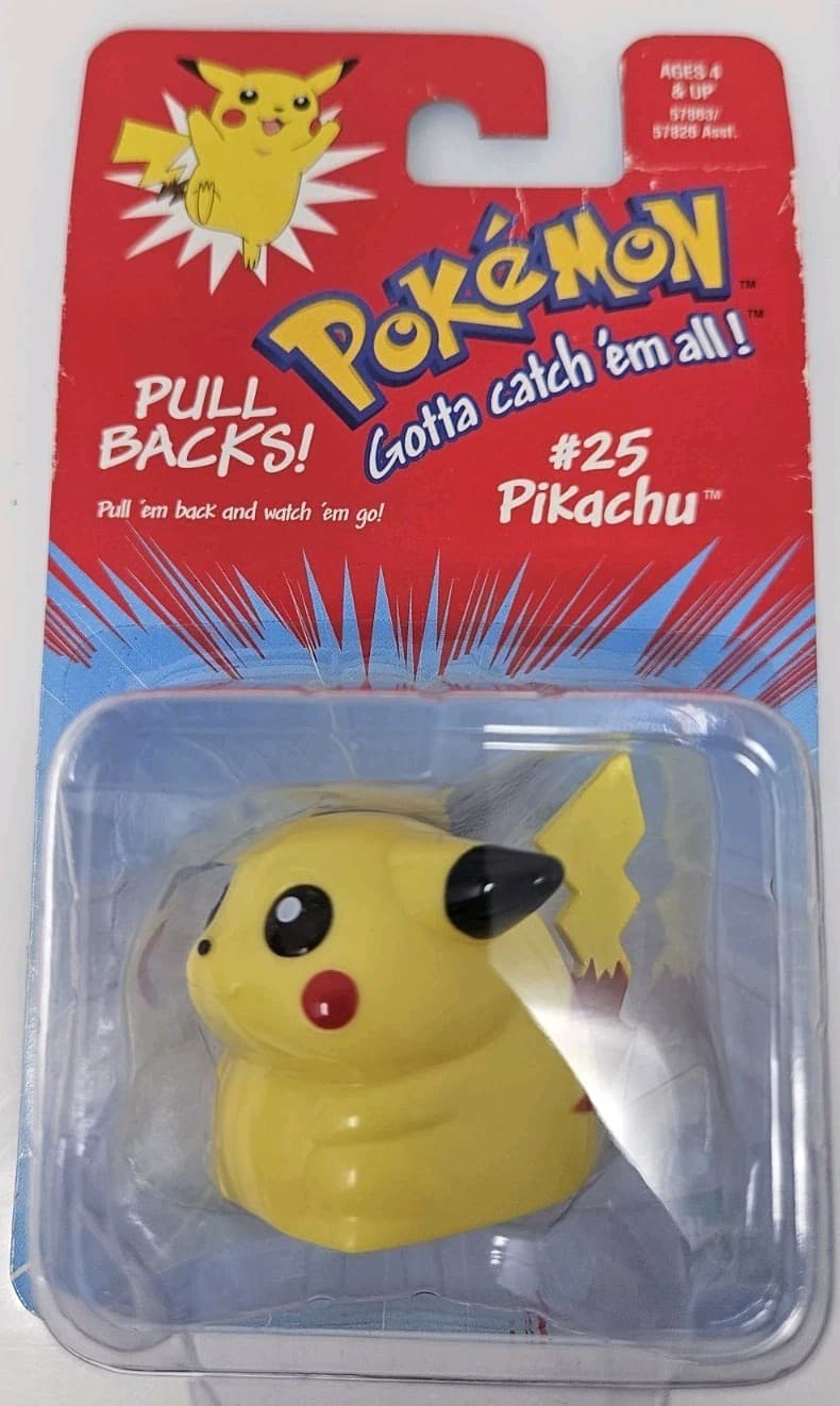 Pokemon Pullback Toy Vintage 1999 Retro Collectible Sealed