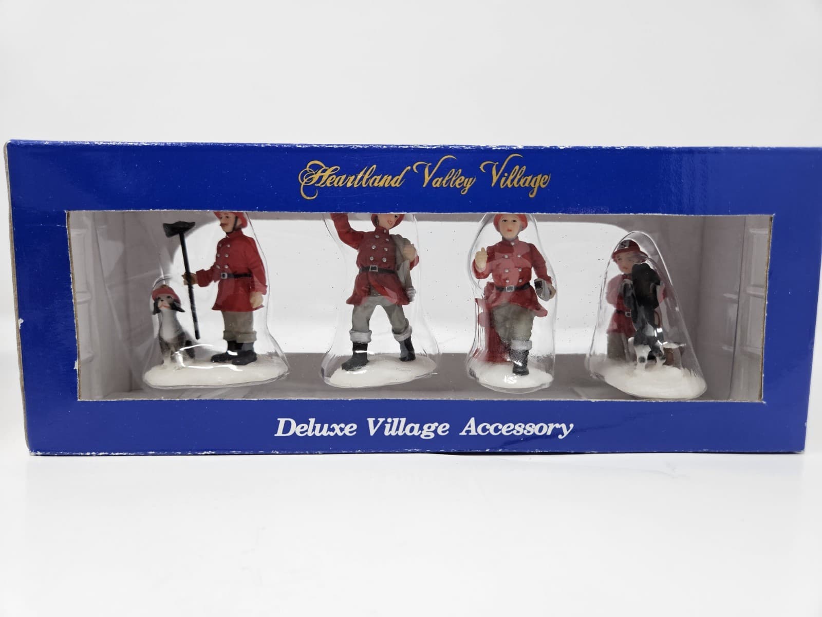 Heartland Valley Village Hand Painted Firemen Figures Christmas Sealed