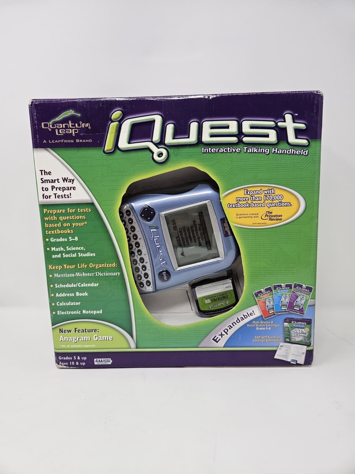 Quantum Leap IQuest Interactive Talking Handheld Kids Learning System LeapFrog