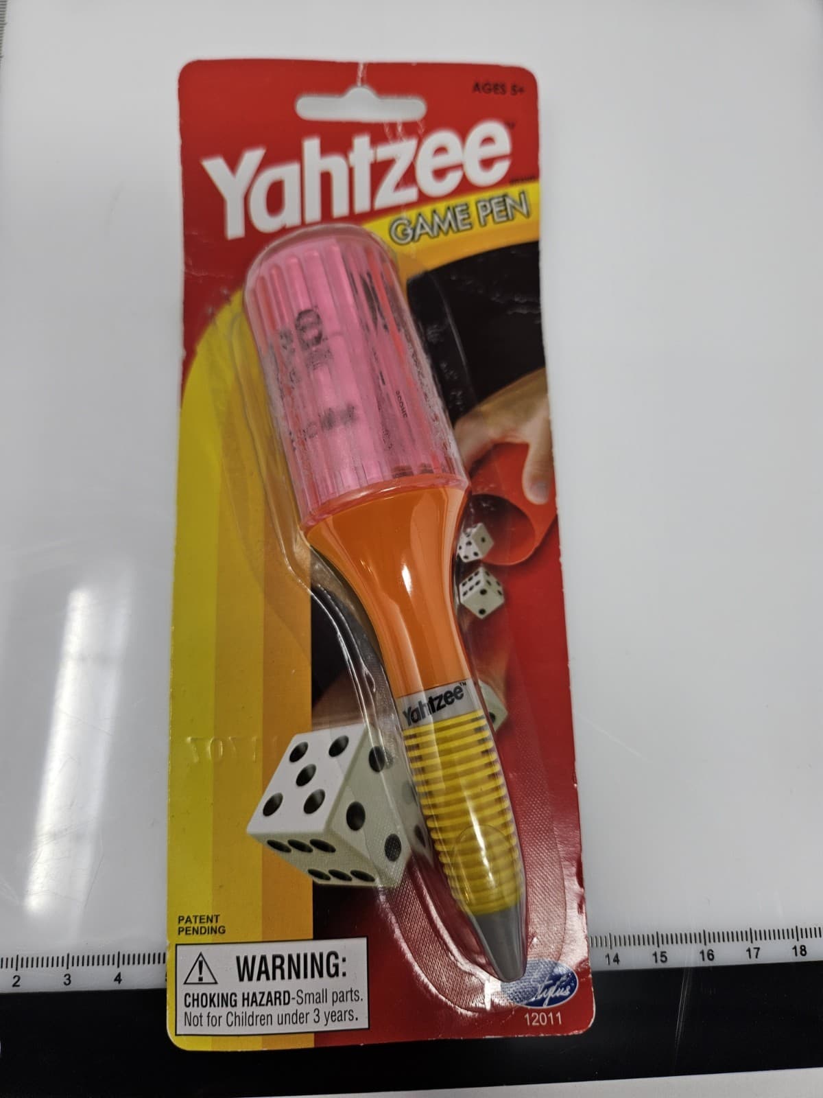 Yahtzee Collectible Game Pen, By Stylus, 2002 Dice Score Cards