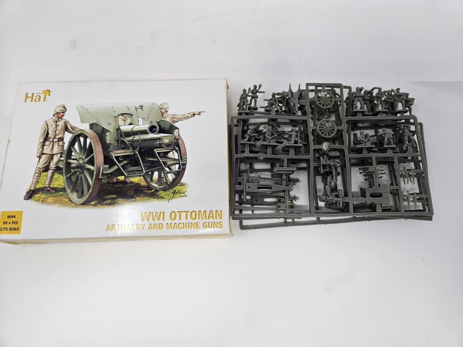 Mint in box WWI Ottoman Artillery and Maching Guns by HaT Miniatures-1/72-8094