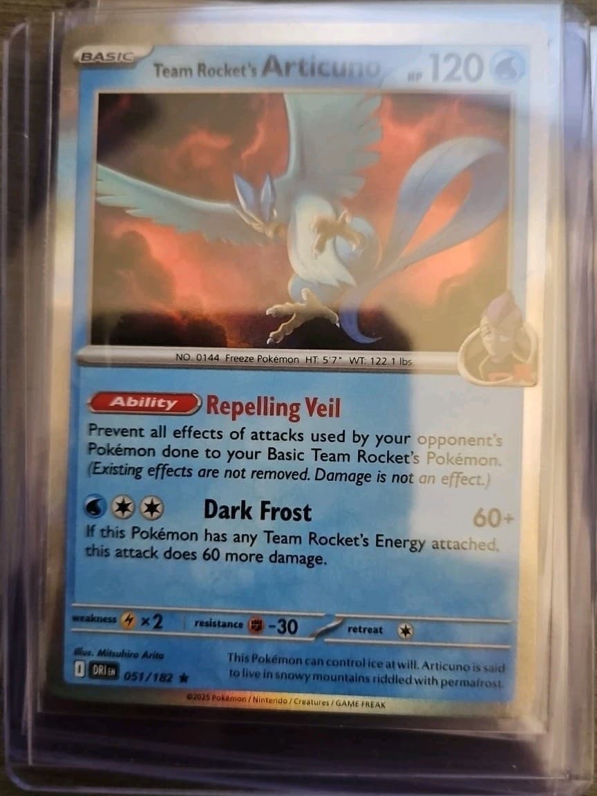 Team Rocket's Articuno 051/182 Sv10: Destined Rivals Holo