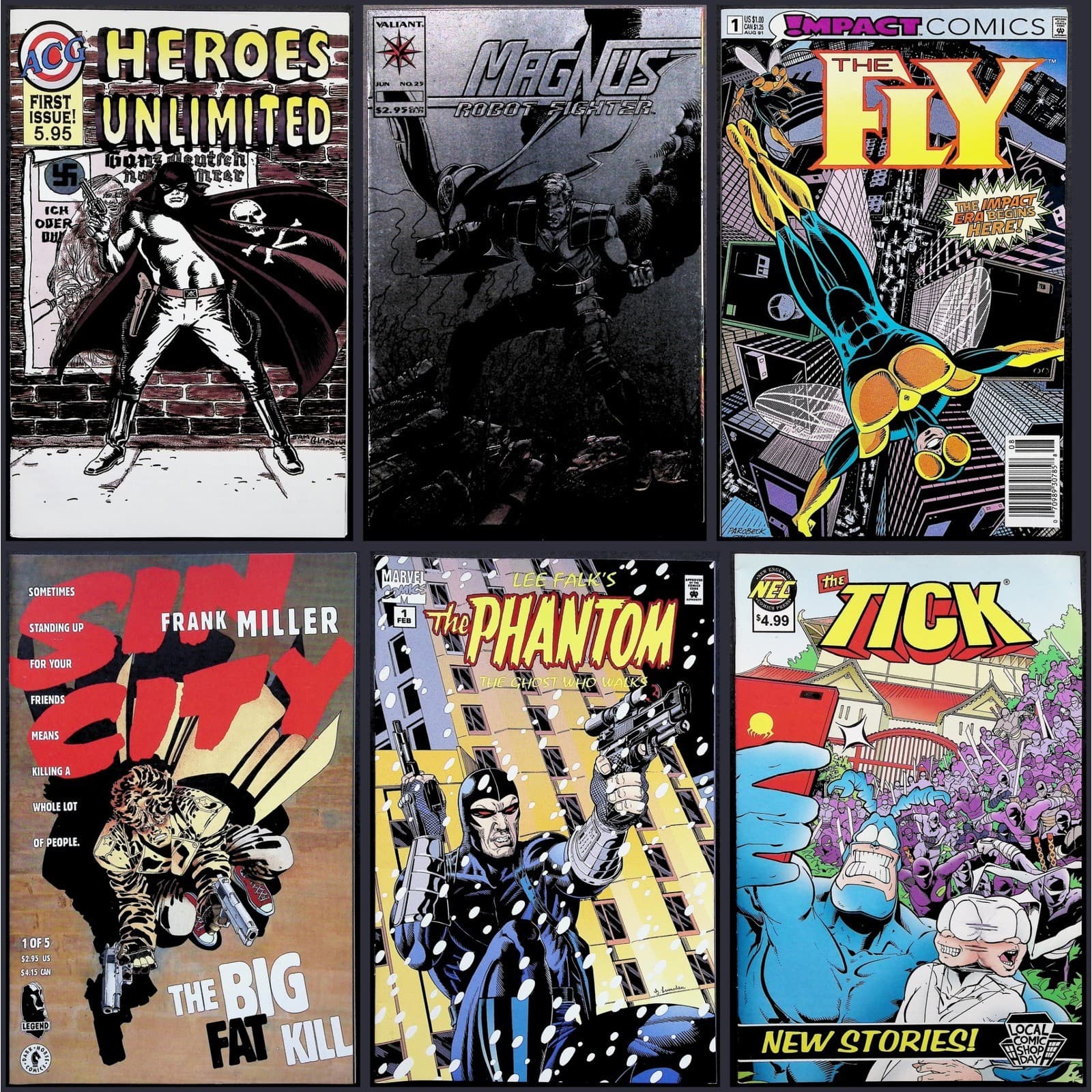 Magnus Robot Fighter #25 Heroes Unlimited The Fly The Tick LCSD 6x Comic Lot