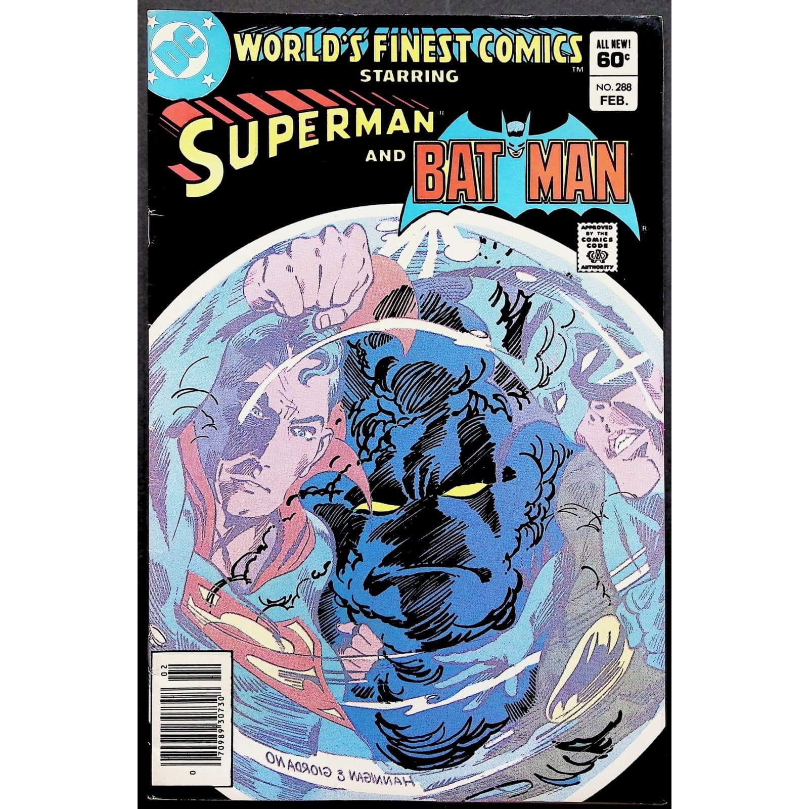 World's Finest Comics #288 Superman Batman Giordano Comic Book Newsstand