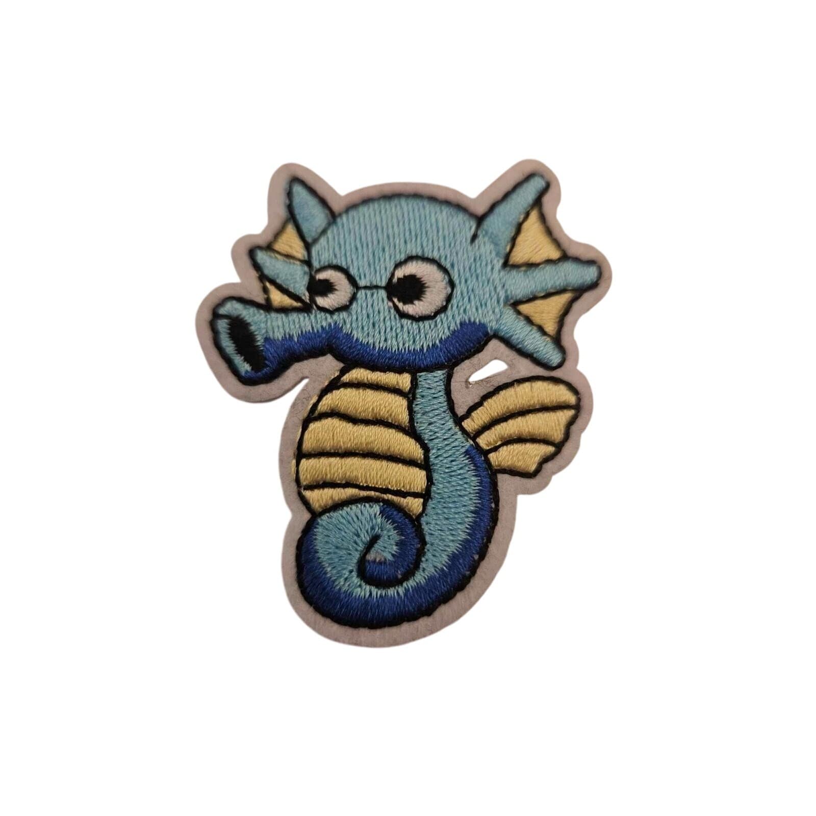 Pokemon Horsea Iron/Sew ON Patch Cloth Patch Sew Applique 1.5 x1.5