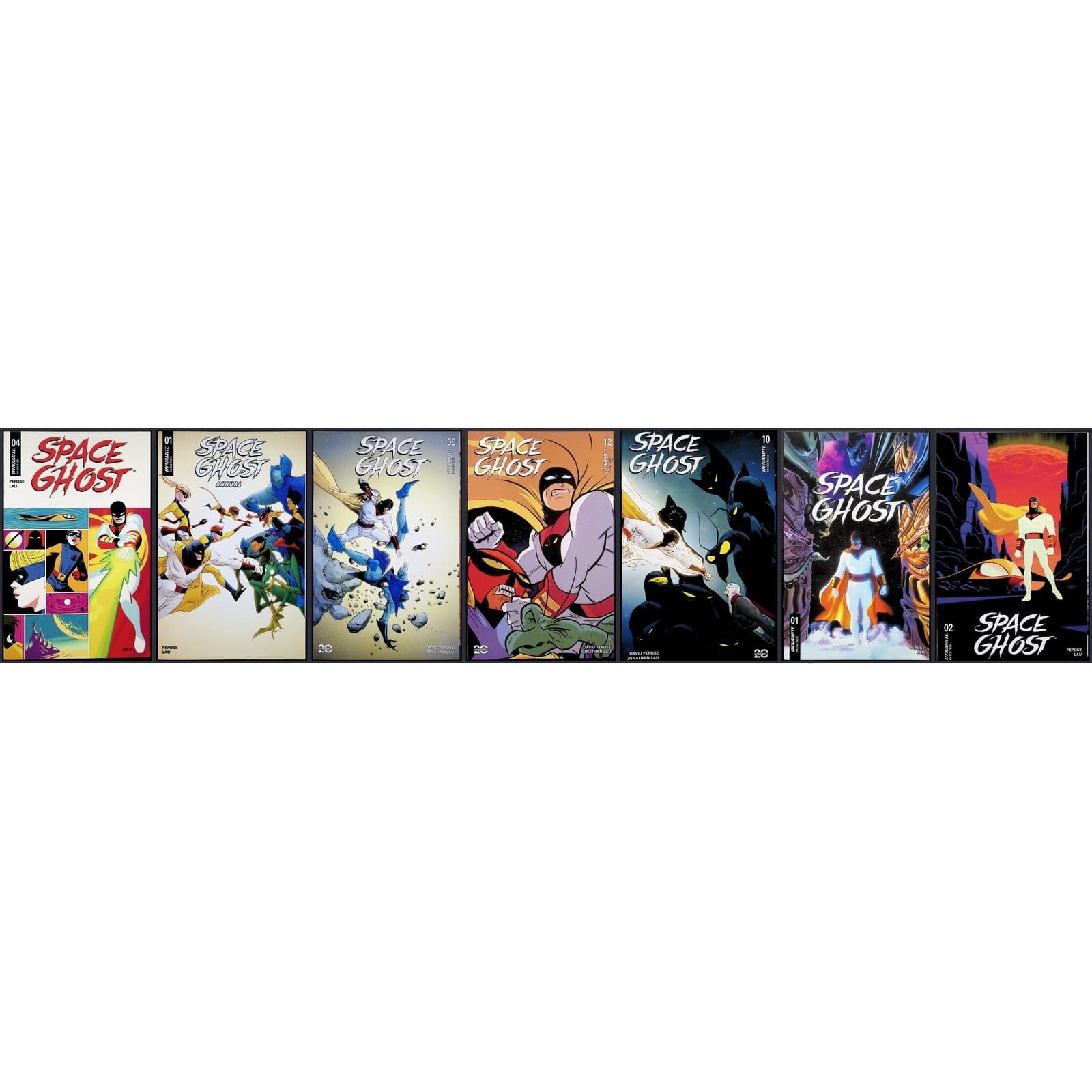 Space Ghost Comic Book Lot #1-2 9-10 12 Vol 2 1-2 4 Annual #1 Dynamite 7x Lot