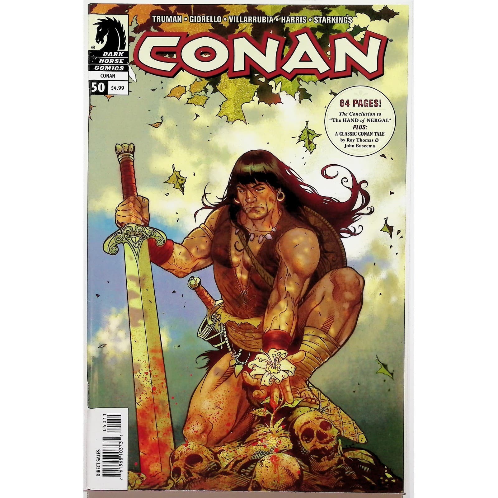 Conan Comic Book #50 Dark Horse Comics The Hand of Nergal Roy Thomas