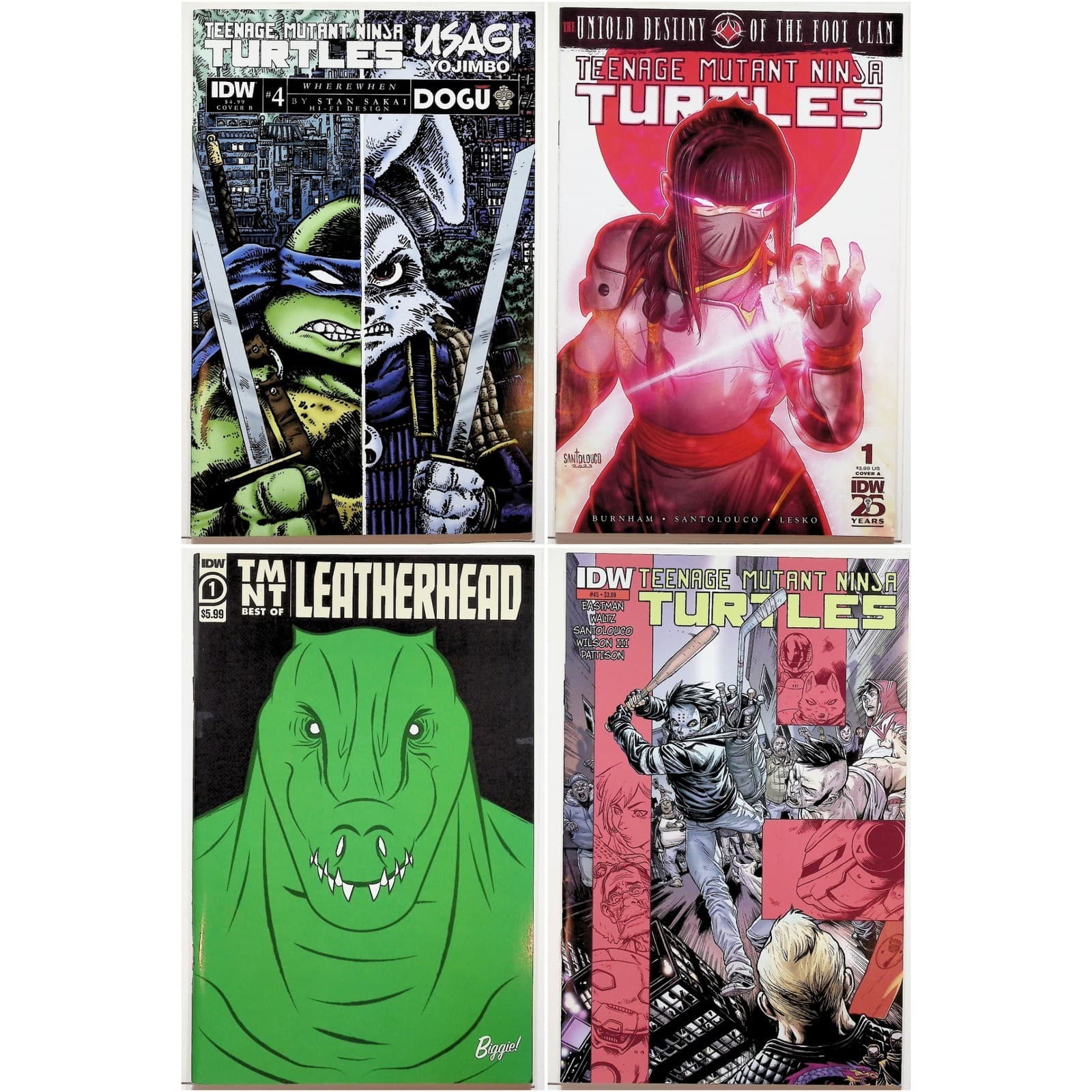 Teenage Mutant Ninja Turtles IDW Lot (4 Books) 39, 80, 118, 127 NM- TMNT