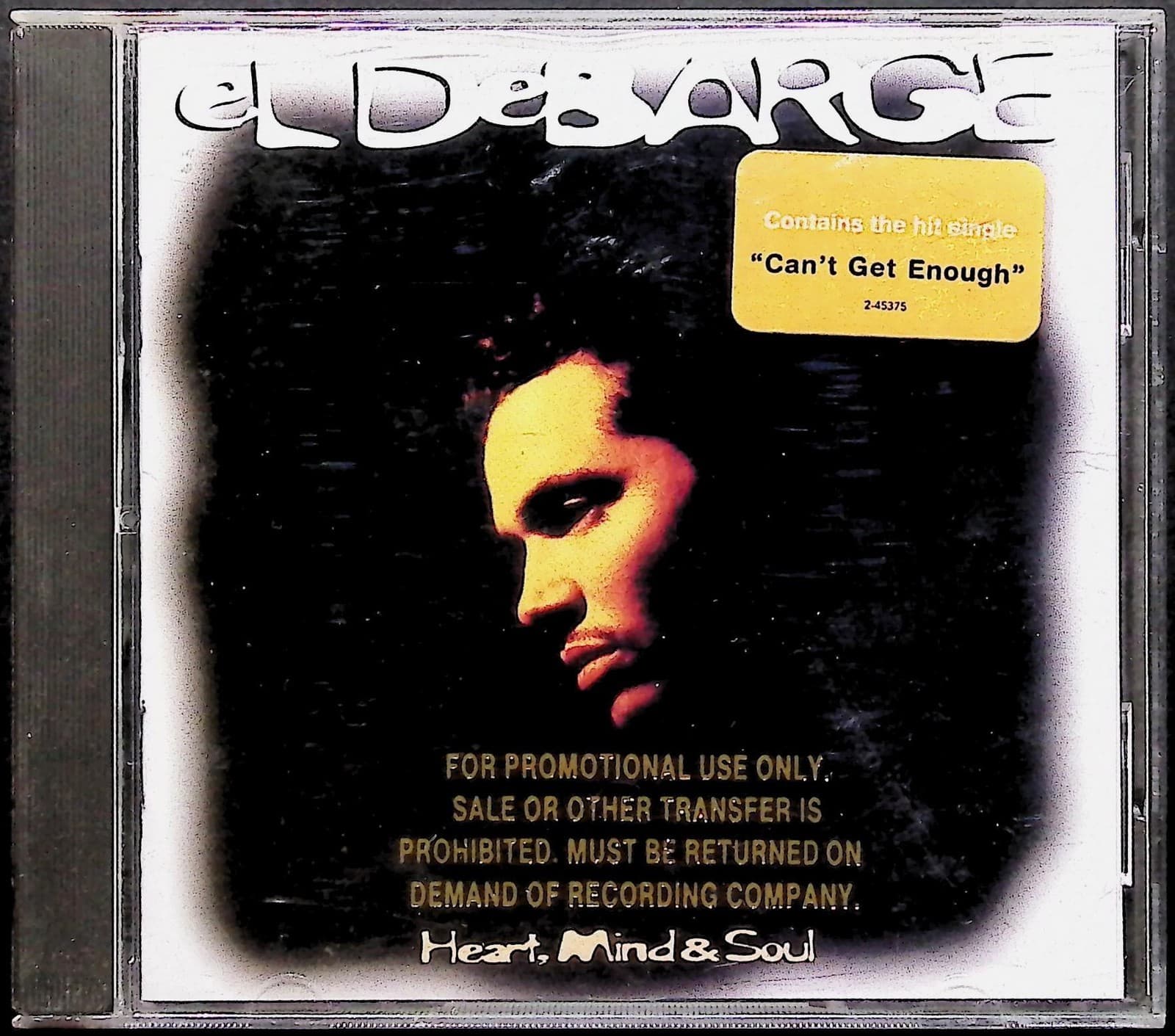 El DeBarge CD Heart Mind & Soul Album Promo Single Cant Get Enough R&B 1994