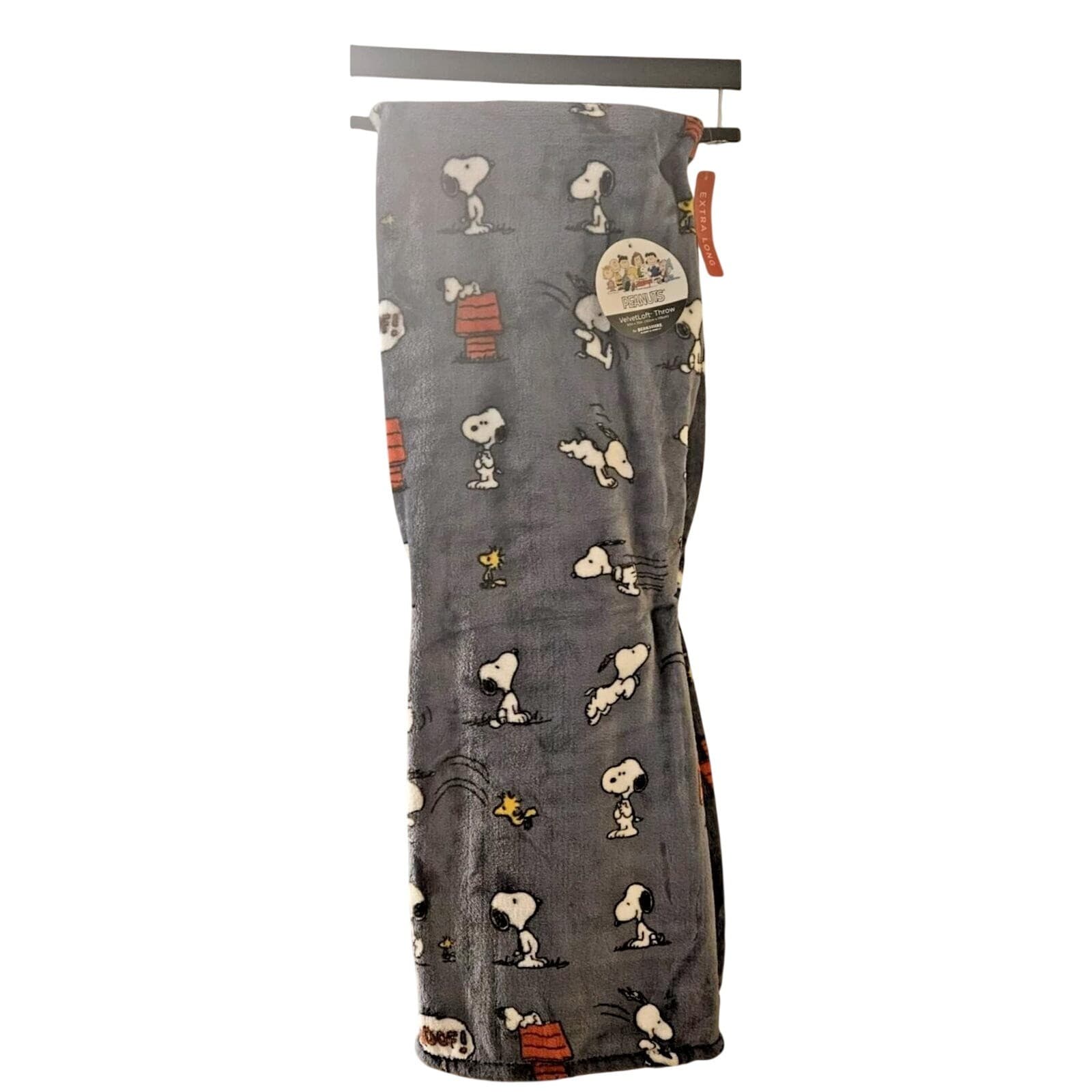 Peanuts Snoopy and Woodstock Bird Velvet Loft Throw Extra Long 60 x 70 NWT
