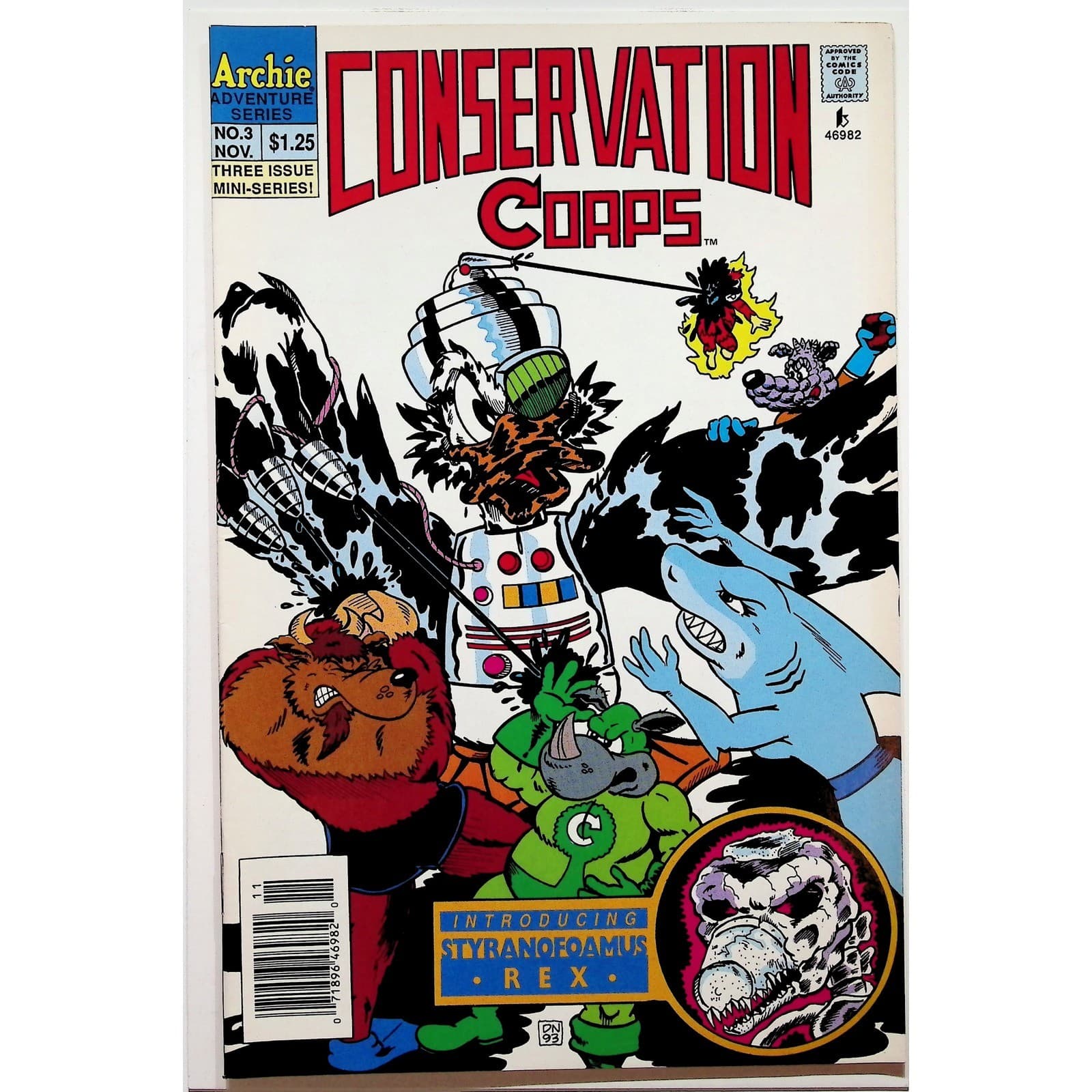 Archie Comics Conservation Corps Issue 3 November 1992 First Printing Newsstand