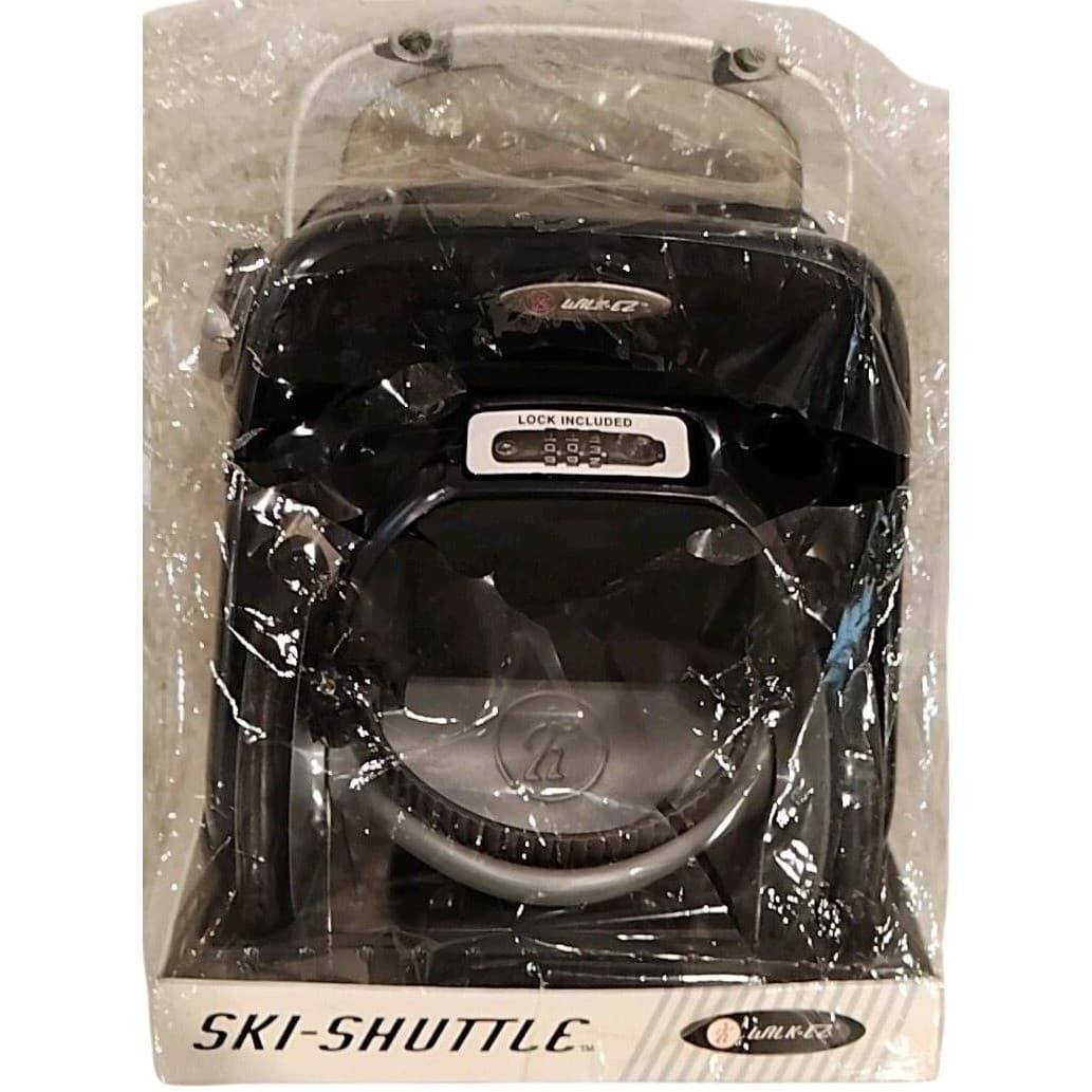 NIB Walk-EZ Ski-Shuttle Rolling Ski & Pole Carrier | Hard-to-Find Ski Transport