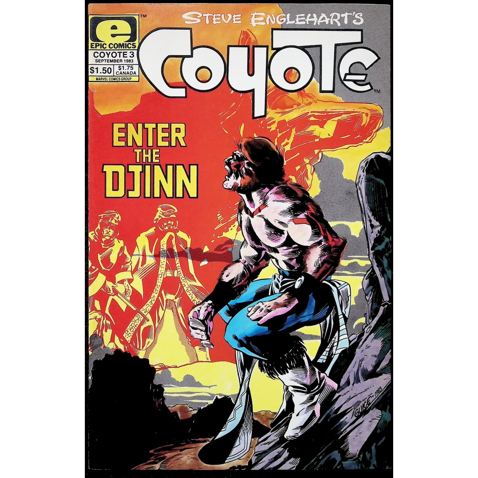 Coyote #3 Epic Comics 1983 Marshall Rogers Art Comic Book