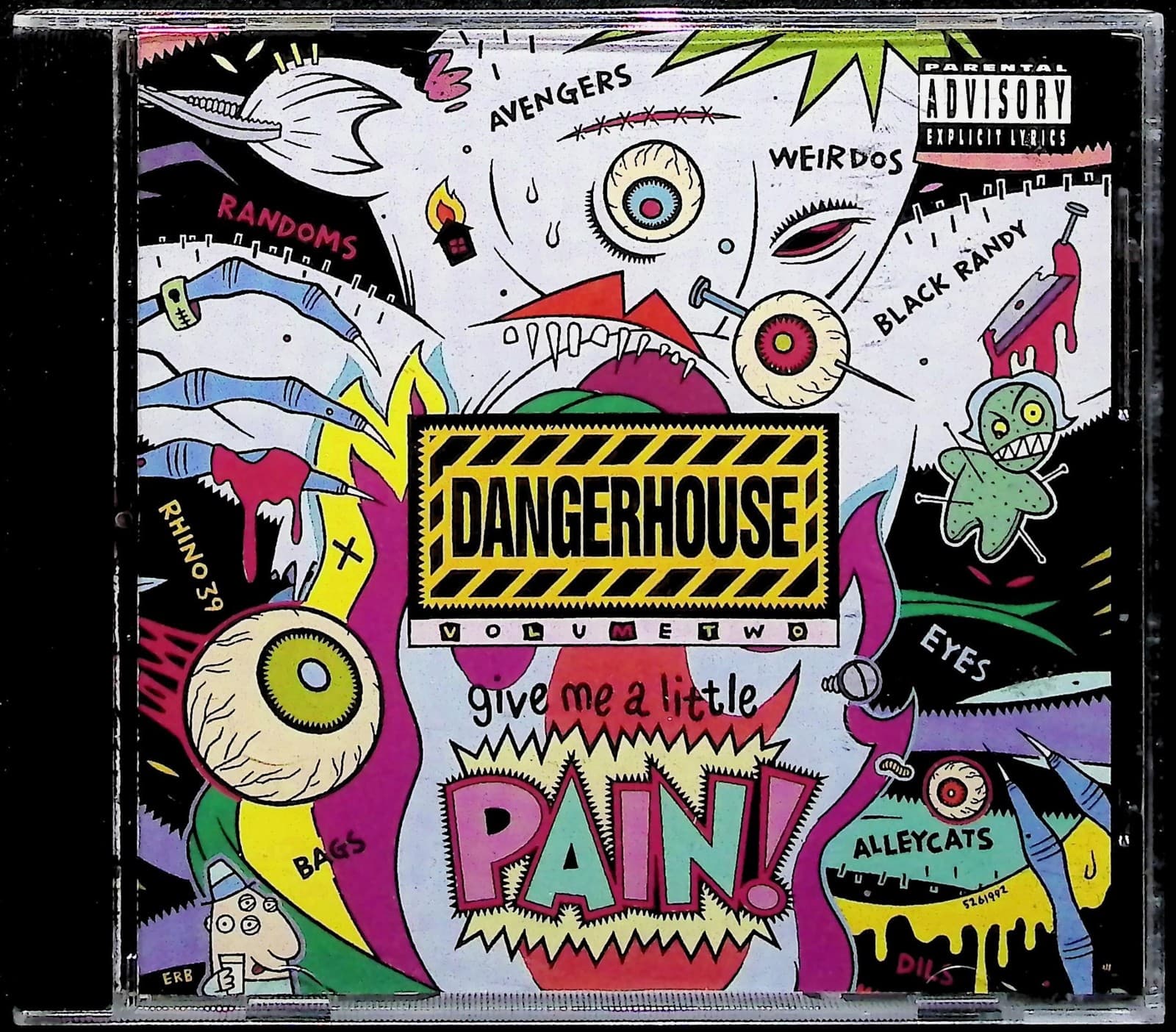 Vintage Various Artists CD Dangerhouse Vol 2 Give Me A Little Pain 1992 Punk