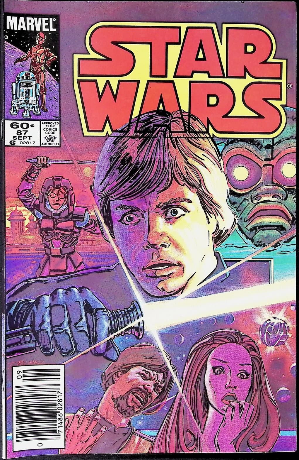 Star Wars #87 Newsstand Marvel comic book 1984