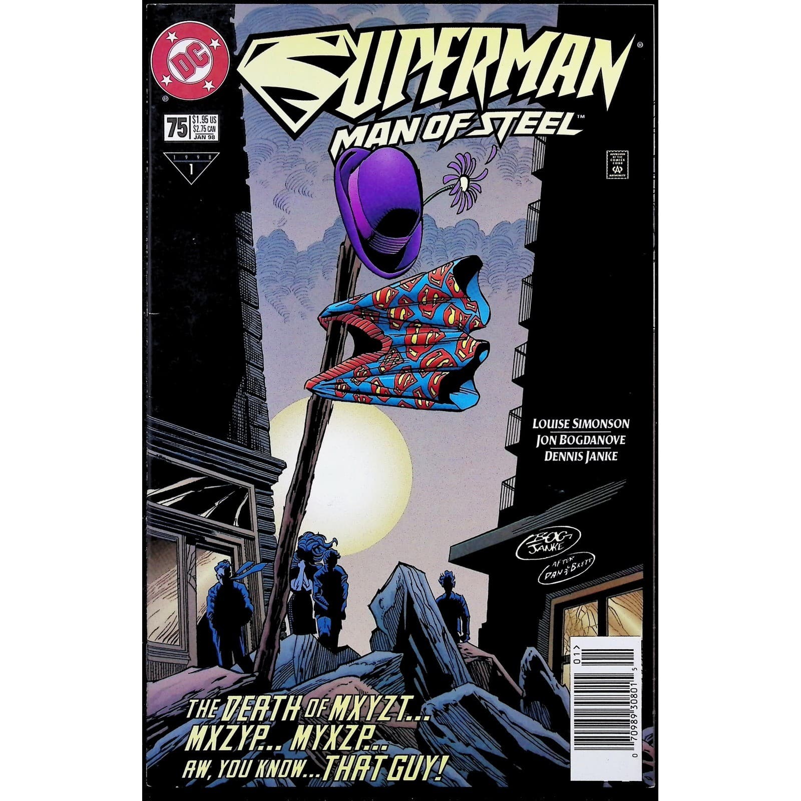 DC Comics Superman The Man of Steel #75 The Death of Mxyzptlk Newsstand