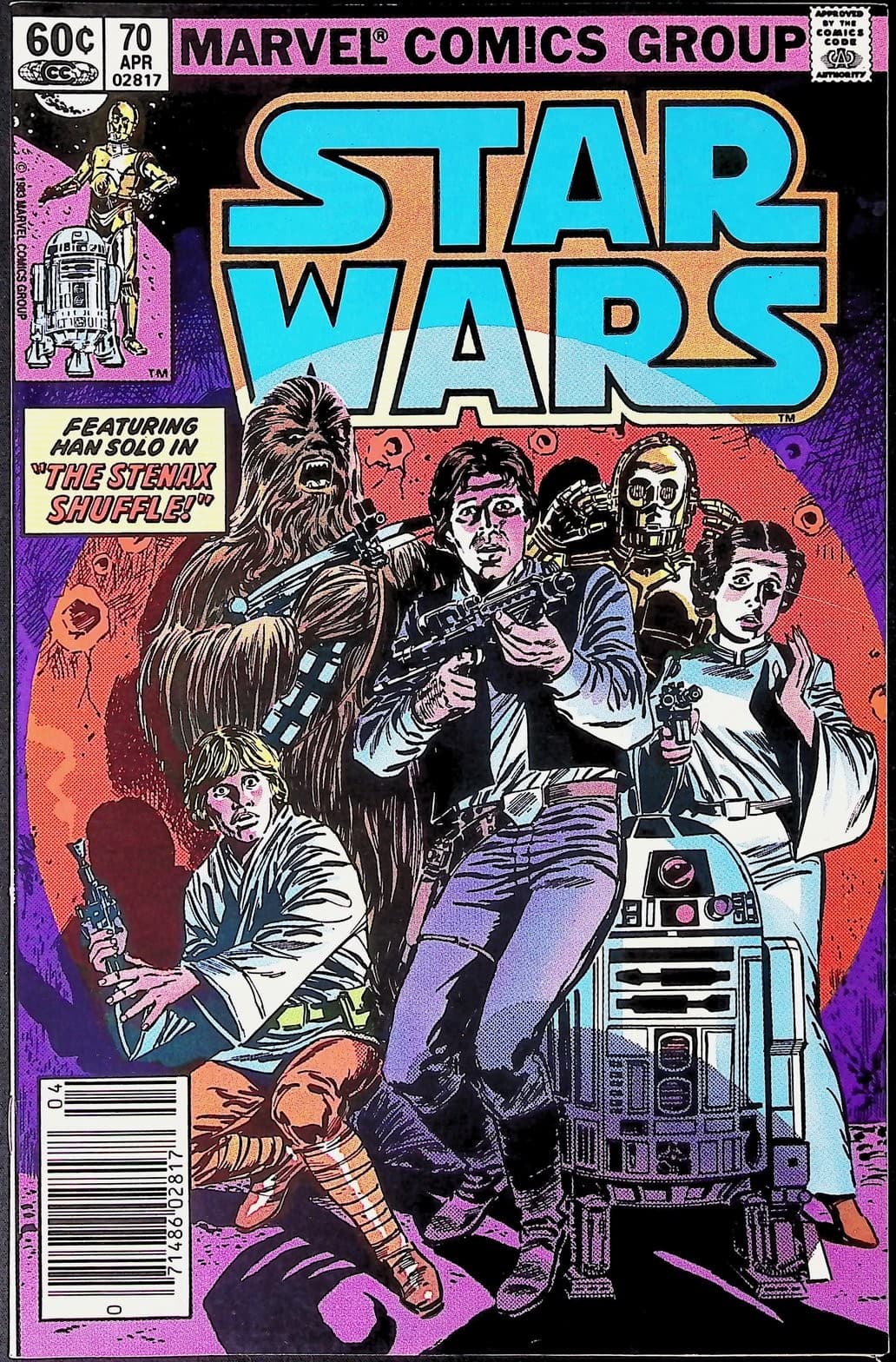 Star Wars #70 Newsstand 1983 Marvel comic book The Stenax Shuffle