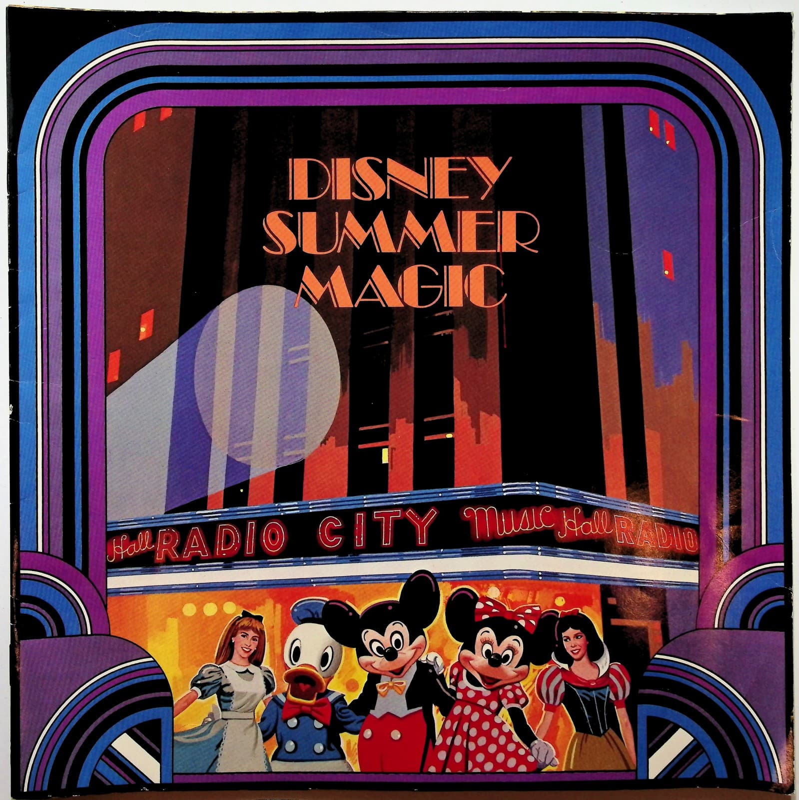 Vintage Disney Summer Magic Program 1980s Radio City Alice Mickey Minnie Donald