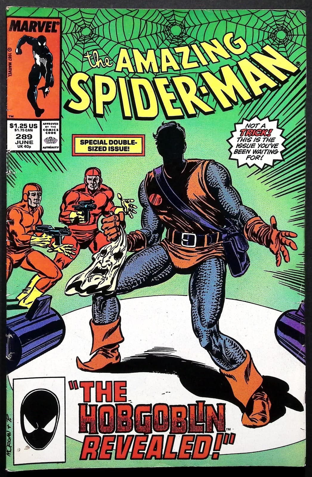 Marvel Comic Book Amazing Spider-Man #289 Hobgoblin Revealed Copper Age