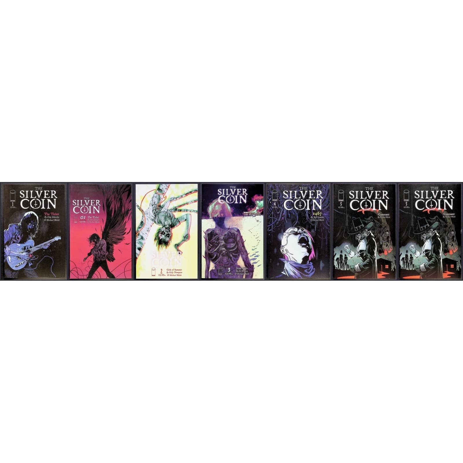 Silver Coin #1–5 Lot + #1 Variant (2021, Image) – Horror Anthology Walsh