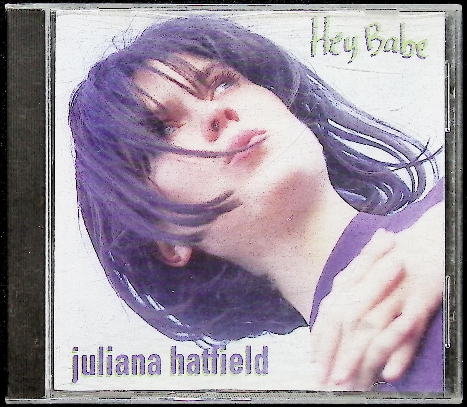 Vintage 1992 Juliana Hatfield CD Hey Babe Album Indie Rock Mot Multicolor Music