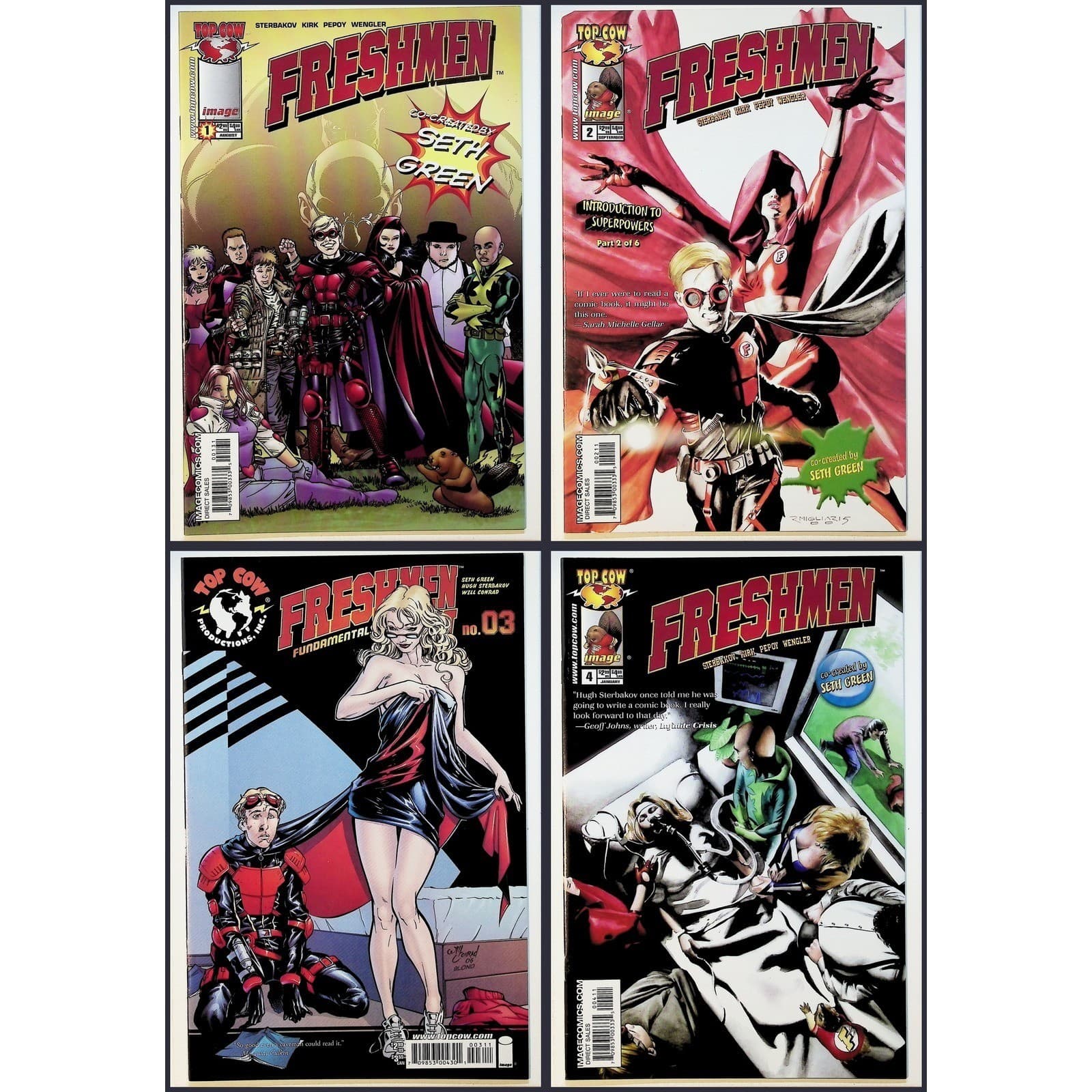 Freshmen Comic Lot (11) Top Cow Seth Green Fundamentals I & II + Special