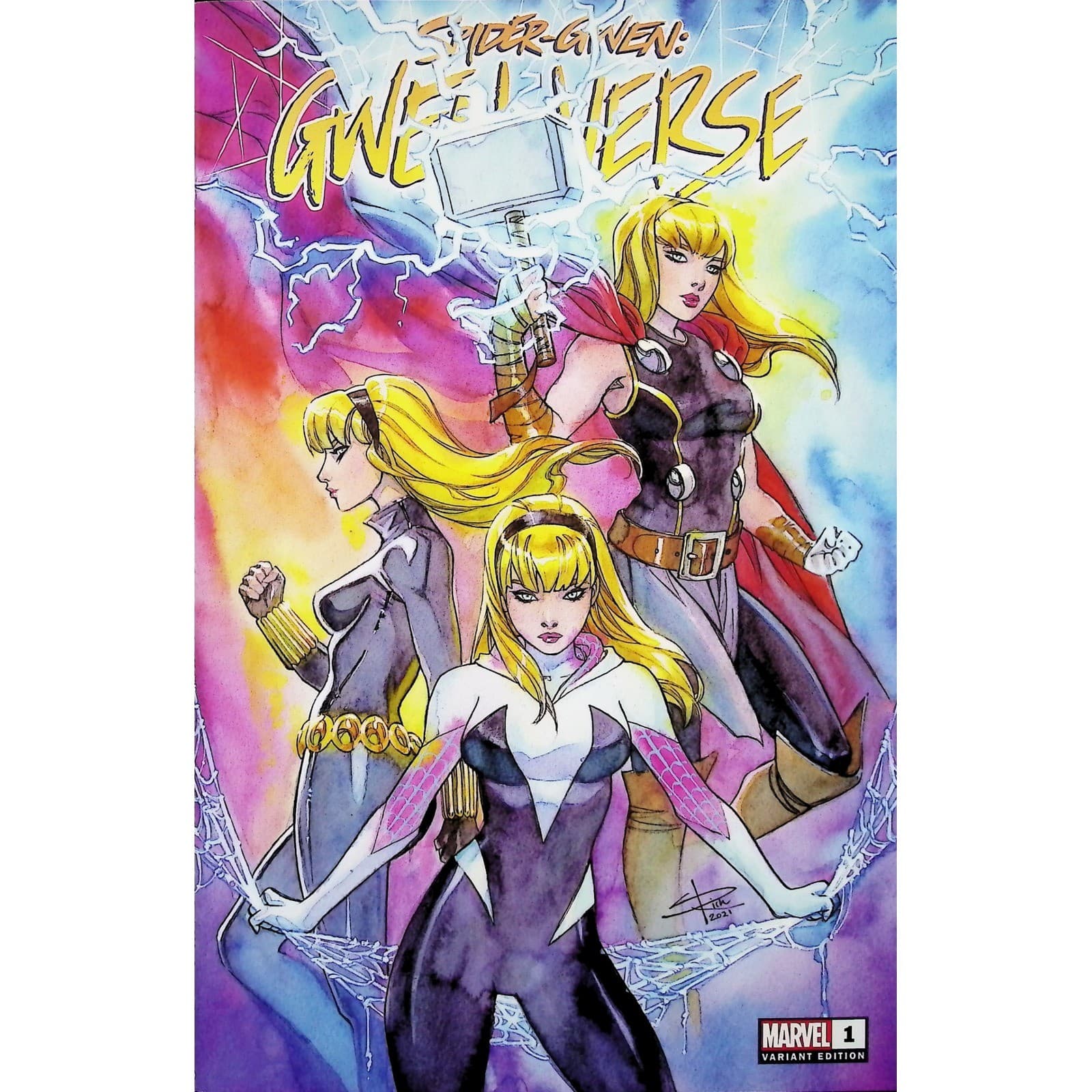 Spider-Gwen Gwen-Verse #1 Marvel Comic Sabine Rich Exclusive Variant Thor