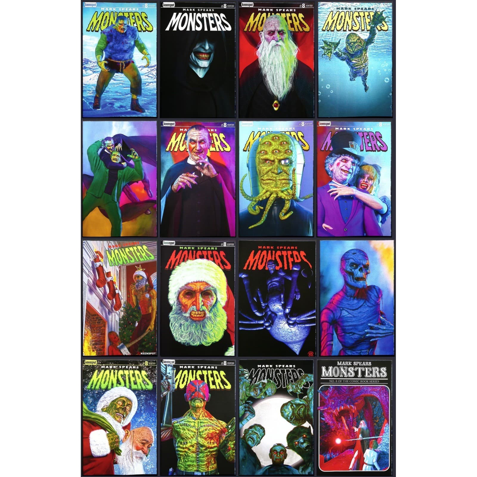 Mark Spears Monsters Issue 8 Keenspot 2025 Winter Horrorland 16x Comic Book Lot