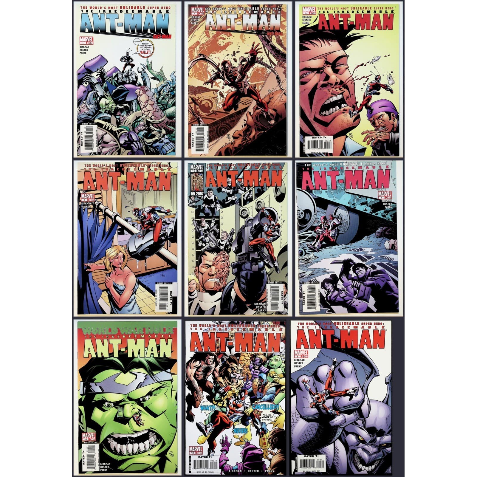 Irredeemable Ant-Man 9x Lot #1 2 3 6 8 9 10 11 12 Robert Kirkman Marvel Comics