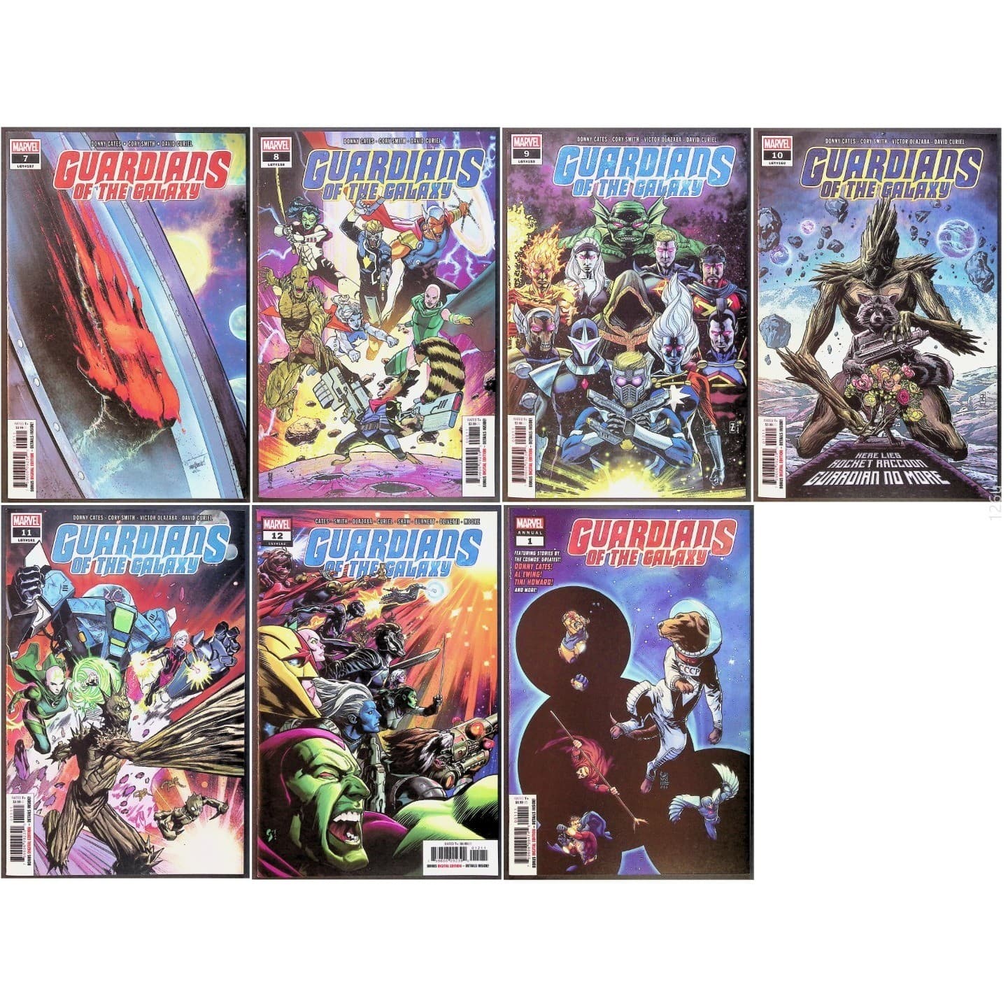 Guardians of the Galaxy #7–12 + Annual 1 7x Comic Lot (2020, Marvel) Cosmic Arc