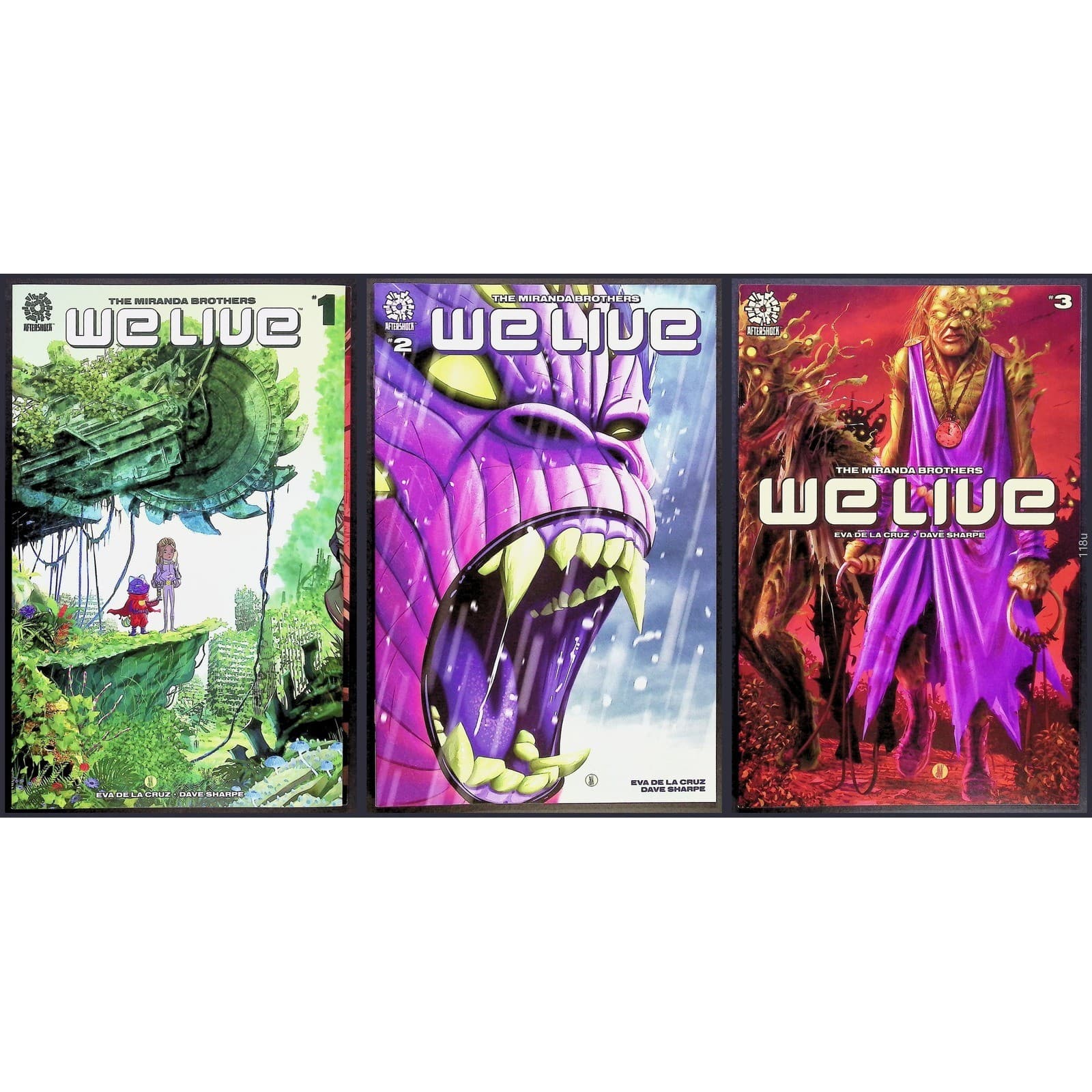 We Live #1–3 Lot (2020, AfterShock) – NM Miranda Brothers Sci-Fi Fantasy