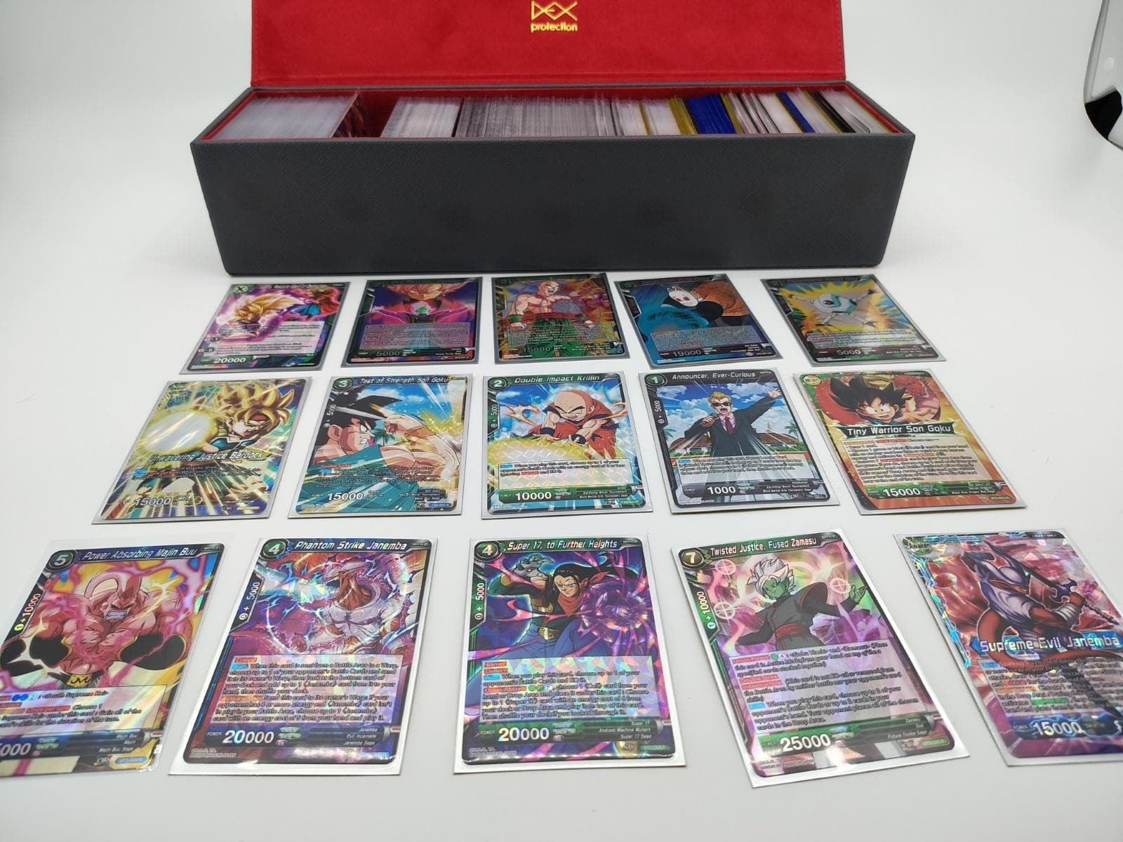 Dragon Ball Super & Vintage Panini DBZ 500+ Bulk Card Lot w/ Dex Storage Box