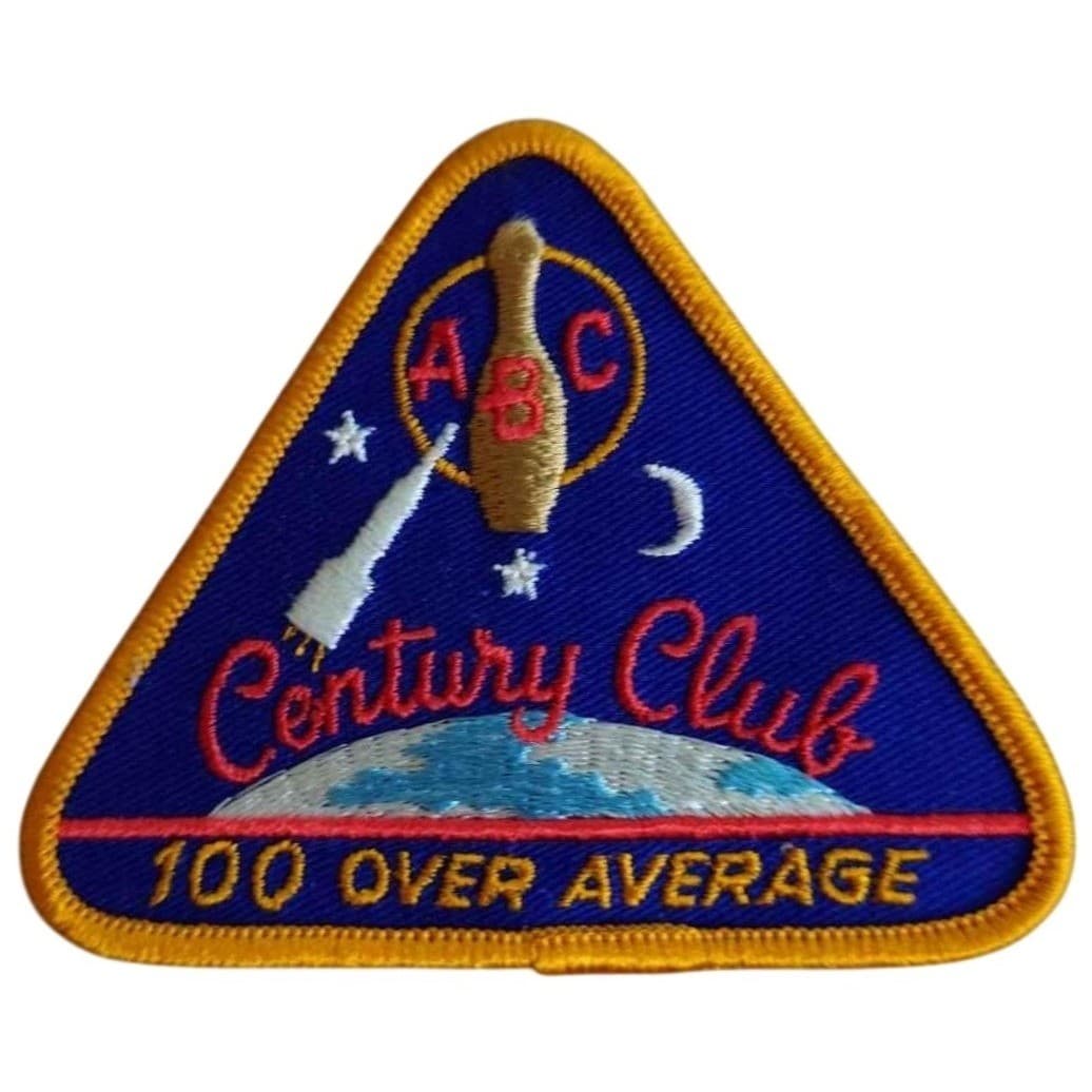 ABC Century Club 100 Over Average Bowling Patch Space Rocket