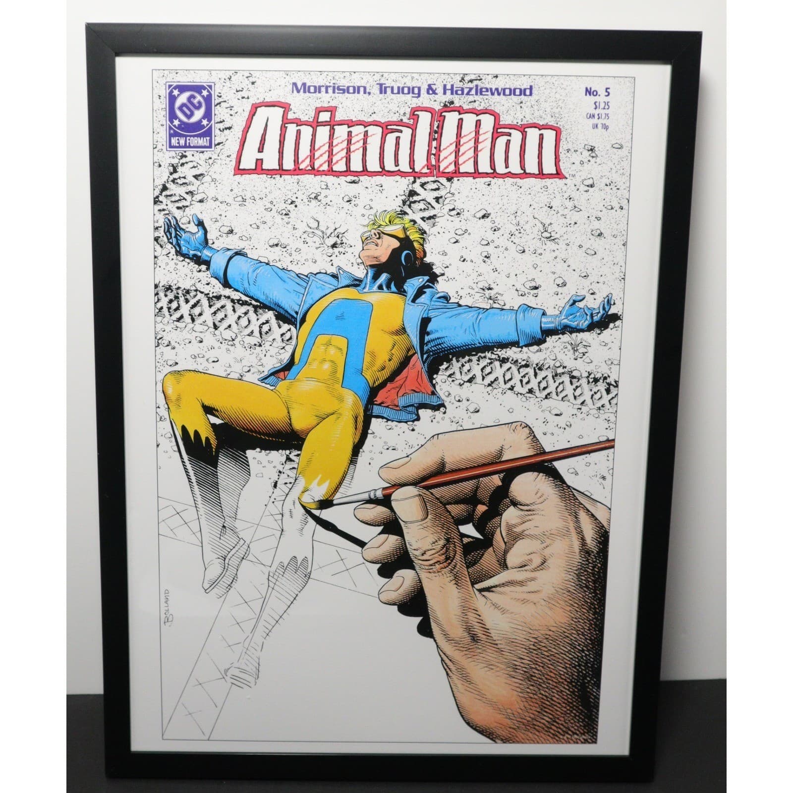 Brian Bolland Animal Man #5 Framed 12x16 Comic Cover Art | DC Comics