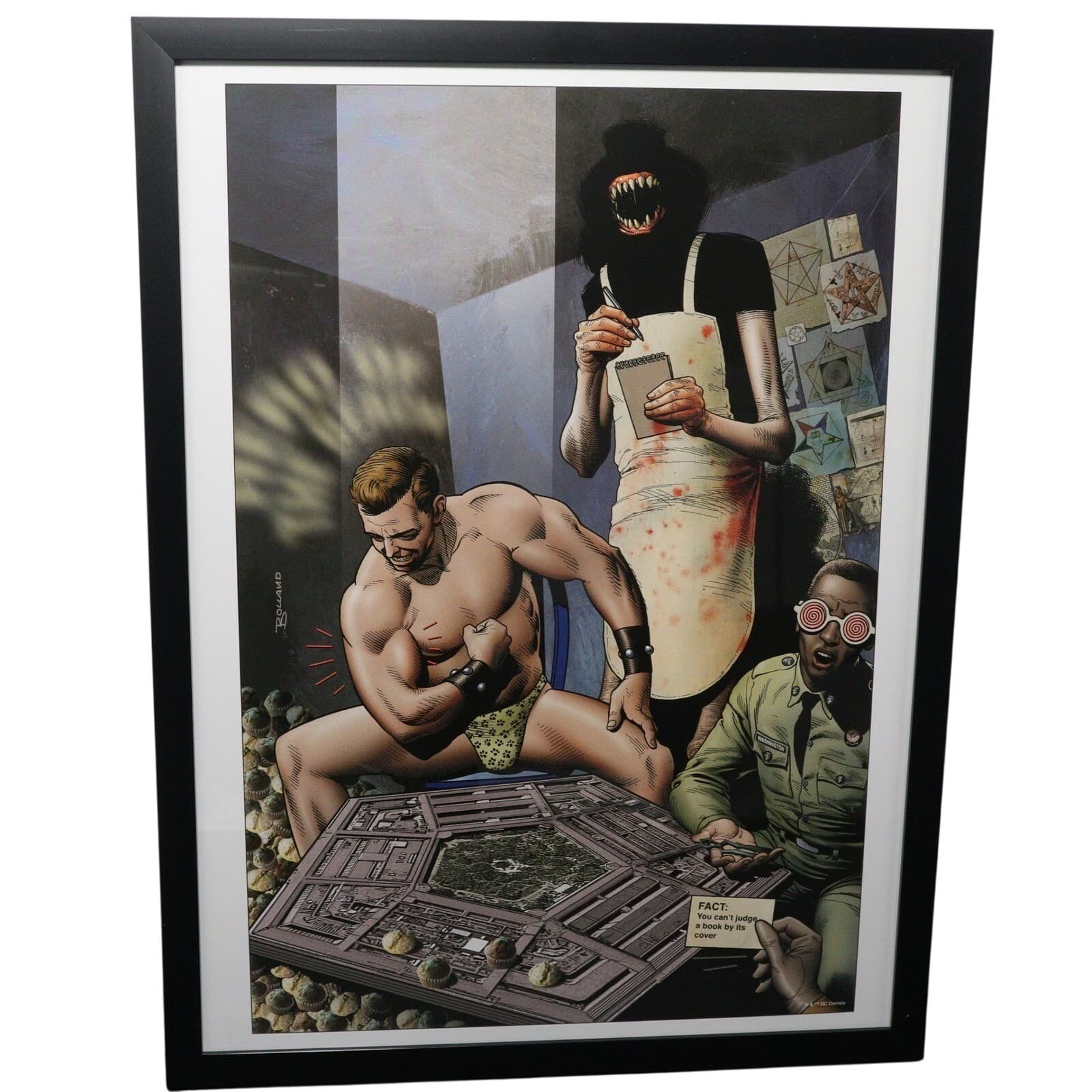 Doom Patrol Framed 12x16 Comic Cover Art by Brian Bolland | DC Comics