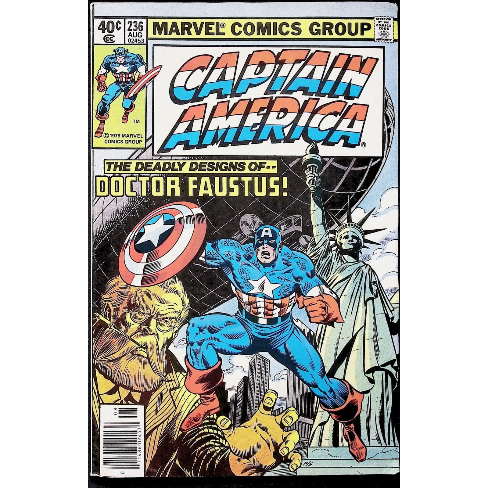 Captain America #236 Newsstand Marvel comic book 1979