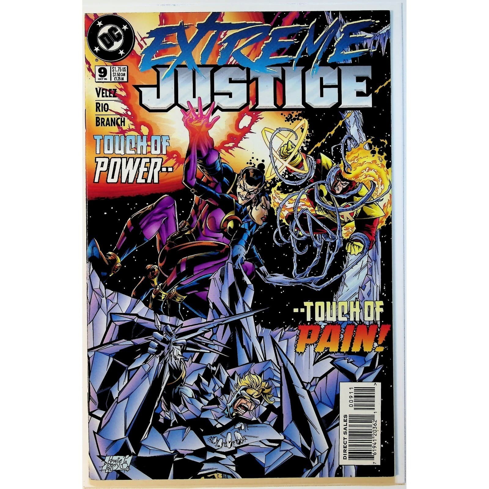 Extreme Justice #9 Comic Book 1995 DC Comics 1st app. Wonder Twins in DCU