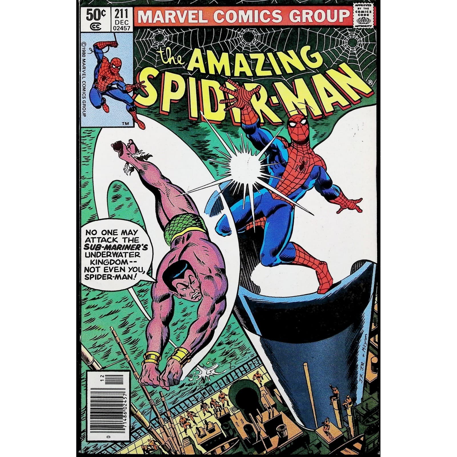 Amazing Spider-Man #211 Newsstand Marvel comic book 1980
