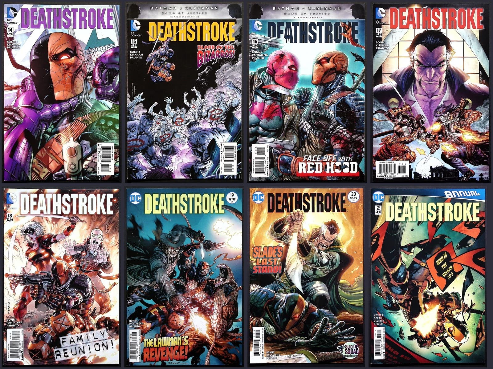 Deathstroke DC Comic Book 12x Lot #11-20 Annual #2 Looney Tunes Variant Harley