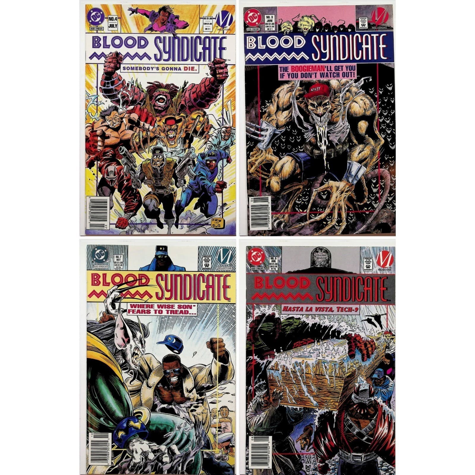 Blood Syndicate Icon Milestone Comics 4x Lot DC Comic Books Collectible Vintage