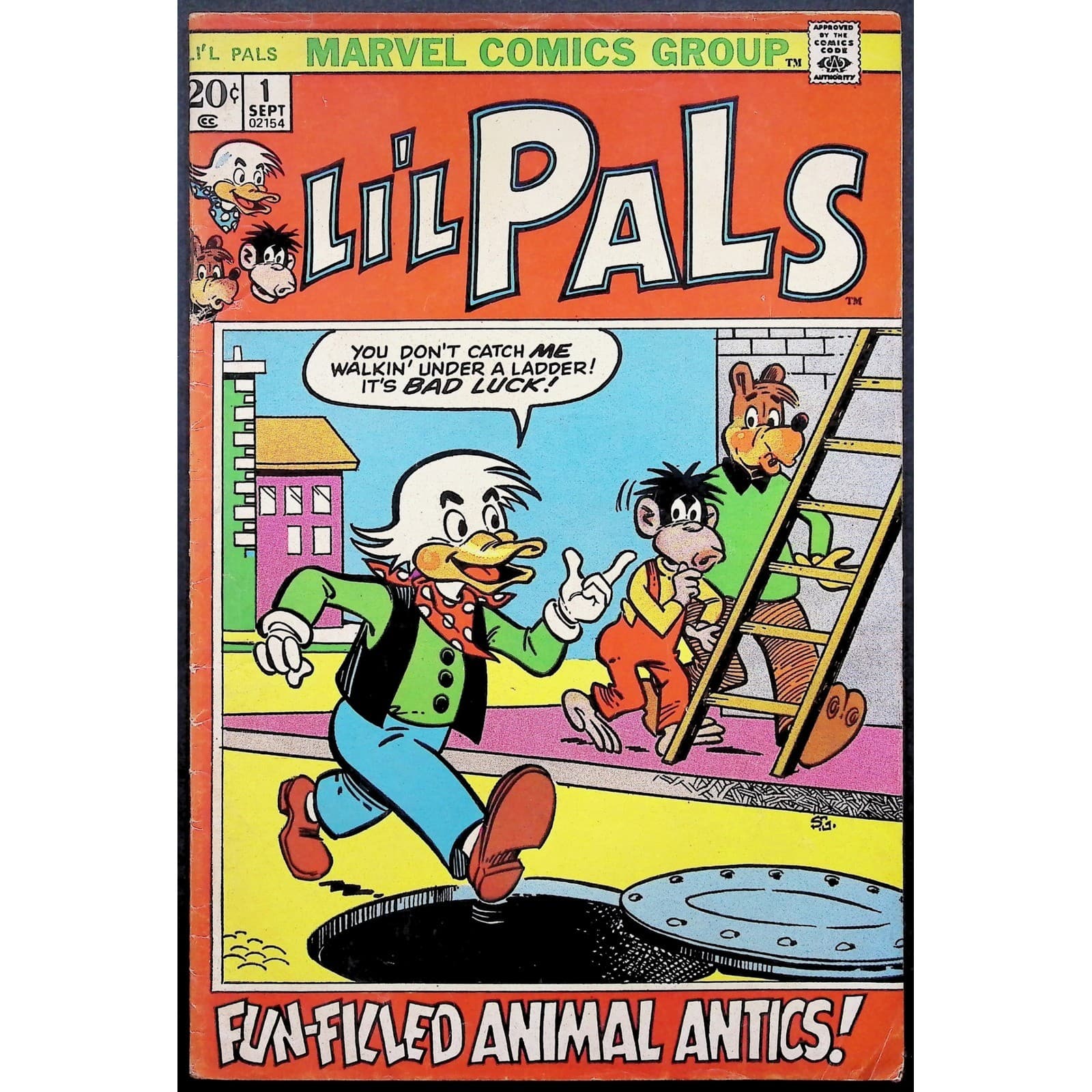 Lil' Pals #1 Comic Book 1st Issue Marvel Stan Lee Vintage Bronze Age F/VG
