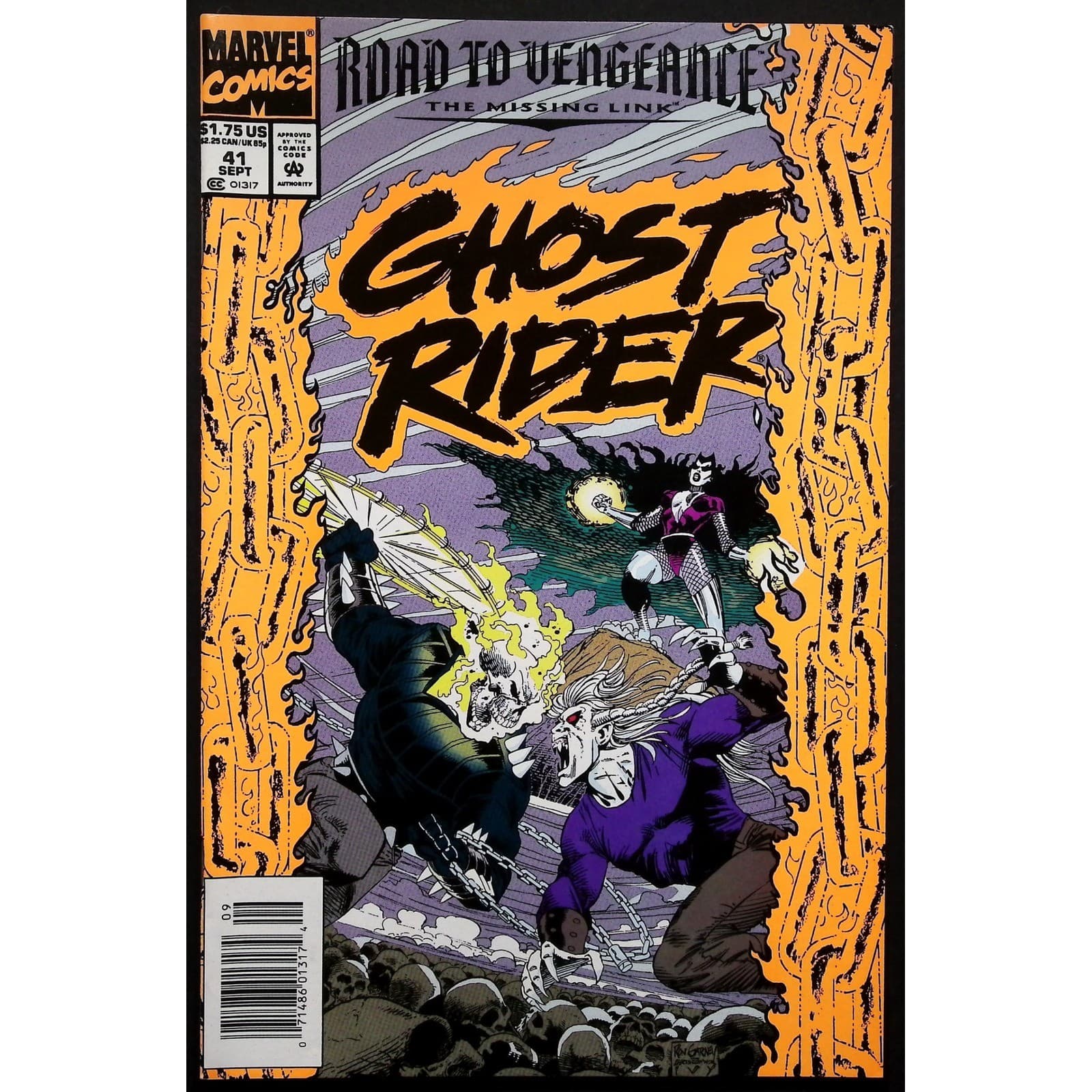 Ghost Rider Road to Vengeance The Missing Link #41 Newsstand Marvel Comic Book
